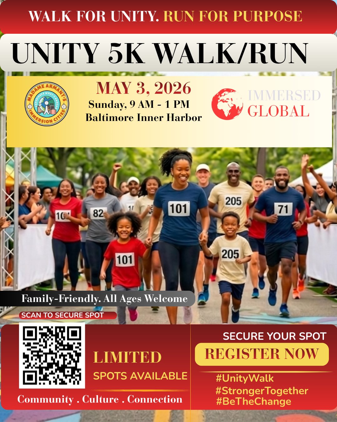 REGISTER 👉🏾 immersedglobal.net/unitywalk
*link in bio*
•
You can scroll past this…
Or you can be part of something people will remember.
The 5K Unity Walk/Run is not just another event — it’s where community, culture, and purpose collide.
Hosted by Makeva Armant of Immersed Global.
Spots won’t stay open forever.
And moments like this don’t come twice.
Decide now:
Will you be there… or just hear about it later?
#UnityWalk2026 #DontMissOut #CommunityFirst #5KExperience BeThere