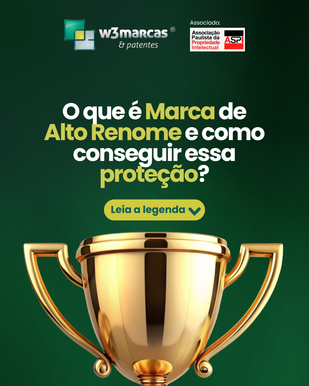 🌟 O que é Marca de Alto Renome e como conquistar essa proteção?
No Brasil, poucas marcas alcançam um nível de proteção que vai além do seu segmento.
Esse é o caso da marca reconhecida como de alto renome pelo INPI.
💡 Na prática:
Uma marca de alto renome é protegida em todas as áreas de atuação,ninguém pode utilizá-la, independentemente do segmento.
📌 Para solicitar esse reconhecimento, é necessário:
1️⃣ Ter a marca já registrada no INPI
2️⃣ Comprovar reconhecimento em nível nacional
3️⃣ Demonstrar reputação, prestígio e confiança do público
4️⃣ Apresentar um pedido formal com provas robustas
⚖️ Importante:
Essa é uma proteção rara e exige estratégia, documentação sólida e condução técnica correta. Não é algo que se consegue apenas “pedindo”.
💼 A W3Marcas & Patentes possui mais de 20 anos de experiência e atua na construção e condução de processos estratégicos como esse.
🚀 Quer saber se sua marca tem potencial para alto renome?
Fale com um especialista.
🌐 www.w3marcasepatentes.com.br
📲 Atendimento direto:
📱 0800 590 0487
📧 registrecom@w3marcasepatentes.com.br
📧 vendas@w3marcasepatentes.com.br
#MarcaDeAltoRenome #RegistroDeMarca #MarcaRegistrada #INPI #W3Marcas #PropriedadeIntelectual #ProtejaSuaMarca #DireitoEmpresarial #Empreendedorismo #MarcaForte #SegurançaJurídica #Branding #Negócios
