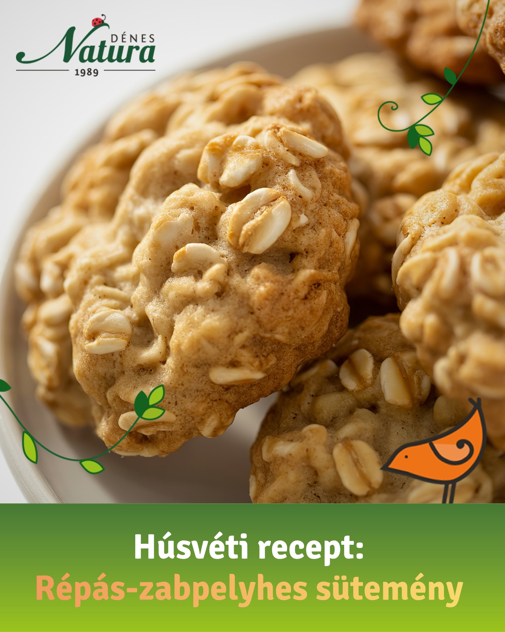 🌿 Húsvéti egészséges finomság: répás-zabpelyhes sütemény 🌿
Készülj az ünnepekre egy igazán finom, mégis tudatos választással! Ez a répás-zabpelyhes sütemény tökéletes húsvétra: ízletes, rostban gazdag és természetes alapanyagokból készül. 🥕
🥣 Hozzávalók
– 2 bögre zabpehely
– 1 bögre zabpehelyliszt
– 1/2 bögre eritrit vagy nádcukor
– 1/2 bögre reszelt répa
– 2 evőkanál chia mag
– 1/2 bögre darált dió
– 1 teáskanál fahéj
– 1 csipet só
– 1 teáskanál sütőpor
– 1 bögre növényi tej vagy víz
– 2 evőkanál olaj
👩🍳 Elkészítés:
1. Keverd össze a száraz hozzávalókat.
2. Add hozzá a reszelt répát és a folyékony hozzávalókat.
3. Öntsd sütőpapírral bélelt formába.
4. Süsd 180°C-on kb. 25–30 percig, amíg aranybarnára sül.
✨ Miért szeretjük?
– természetes, adalékmentes alapanyagok
– rostban gazdag
– egyszerűen elkészíthető
– tökéletes ünnepi desszert vagy vendégváró
🛒 A hozzávalókat megtalálod az alábbi linkeken:
• Zabpehely – bit.ly/4tlz52P
• Zabpehelyliszt – bit.ly/4tfPLbS
• Nádcukor – bit.ly/4v8dsoo
• Eritrit - bit.ly/3NFFlTY
• Chia mag – bit.ly/4v3QzlO
Nézz körül nálunk: https://shop.denes-natura.hu/
Kellemes húsvéti készülődést és jó étvágyat!