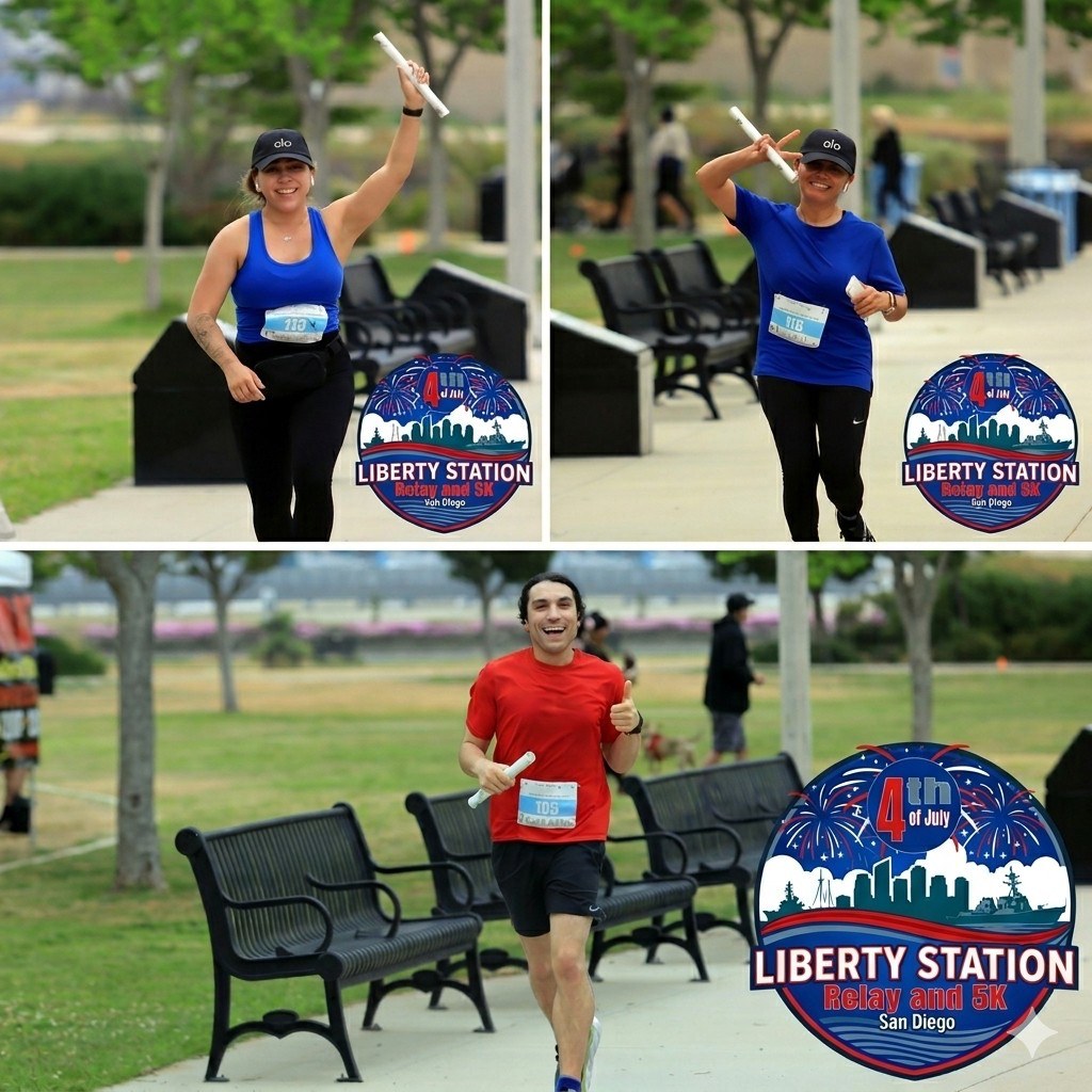 Red, White, and RELAY! 🇺🇸🏃♀️
Looking for the most unique way to celebrate the 4th of July? Grab your crew and head to Liberty Station for a race day like no other! 🎆
We’re bringing the heat with our Marathon and Half Marathon Relay options. Whether you have a duo or a squad of 5, this is your chance to conquer the distance together.
How does it work? It’s all about teamwork! 🤝 You’ll take turns hitting the course, passing an official baton to your teammate at the end of each lap. Your final score? The total combined time of every runner on your team! ⏱️
It’s fast, it’s festive, and it’s a total blast. Nothing beats the feeling of waiting in the transition zone to cheer on your teammates! 📣
✨ Teams of 2-5
✨ Marathon & Half Marathon options
✨ 5K individual run also available!
Don’t wait—spots fill up fast for San Diego’s favorite holiday tradition.
🔗 Register now: www.racesandiegollc.com
_________________________
#LibertyStationRelay #RaceSanDiego #4thOfJulyRun #SanDiegoFitness #RelayRace #SquadGoals #IndependenceDayRun