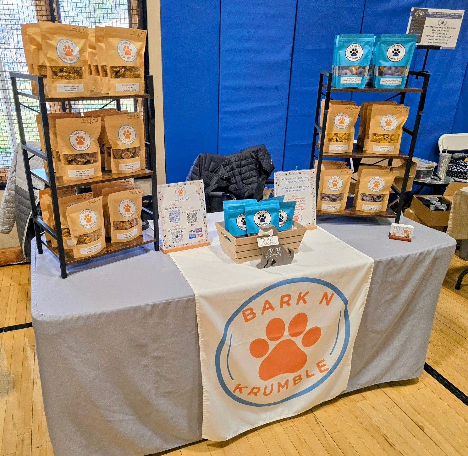 GOOD MORNING!! ☀️🐾
Today’s the day!! Come see us at the Mum Festival Spring Fling Craft Fair in Bristol!!
We’re all set up with fresh, homemade dog treats your pups will LOVE 🐶💛
📍 Bristol CT Senior Center
📍 240 Stafford Ave
⏰ We’re here from 9am–4pm!
Come shop, support local, and grab your pup something special 🦴✨
#BarkNKrumble #ShopLocal #CTDogLovers #SpringFling #MumFestival #TreatYourPup