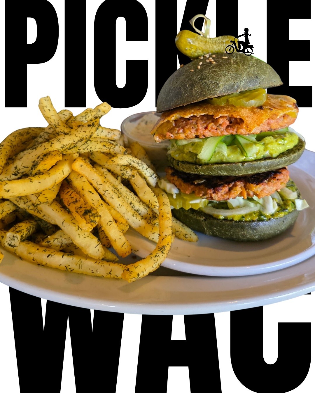COME GET ONE TODAY!
🥒 The Pickle WAC🥒
Two all pickle patties, special pickle sauce, pickled cabbage and caper cheese, PICKLES! & pickled onions (duh) on a caraway pickle brine sesame seed bun!! Topped with a fancy gherkin hat and comes with a side of cucumber pickled fries or dilly pomme dilly’s.
$41.26 plus taxxx
🥒
Special thanks to all the pickles that made this happen💚
We used :
@goodgirlsnacks @freestylesnacking @kleinspickle @suckerpunchpickles @bubbiespickles @grillospickles
APRIL FOOLS 😉