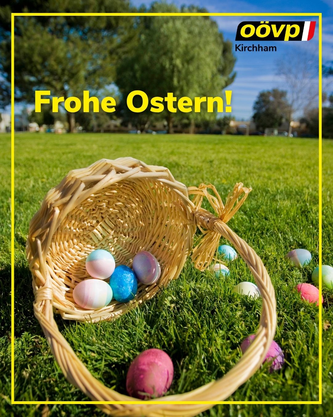 Bürgermeister Ingo Dörflinger und das Team der OÖVP Kirchham wünschen euch allen ein frohes und gesegnetes Osterfest! 🌷🐣
Genießt die Feiertage im Kreise eurer Liebsten und tankt neue Kraft für den Frühling. 🌼
