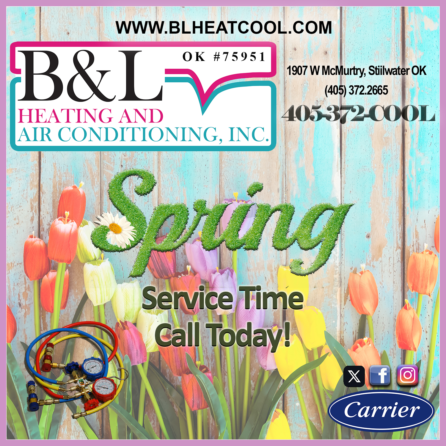 With temperatures going up and down faster than a yo-yo, be sure to call in to get a spring service scheduled before those temperatures decide to stay up!