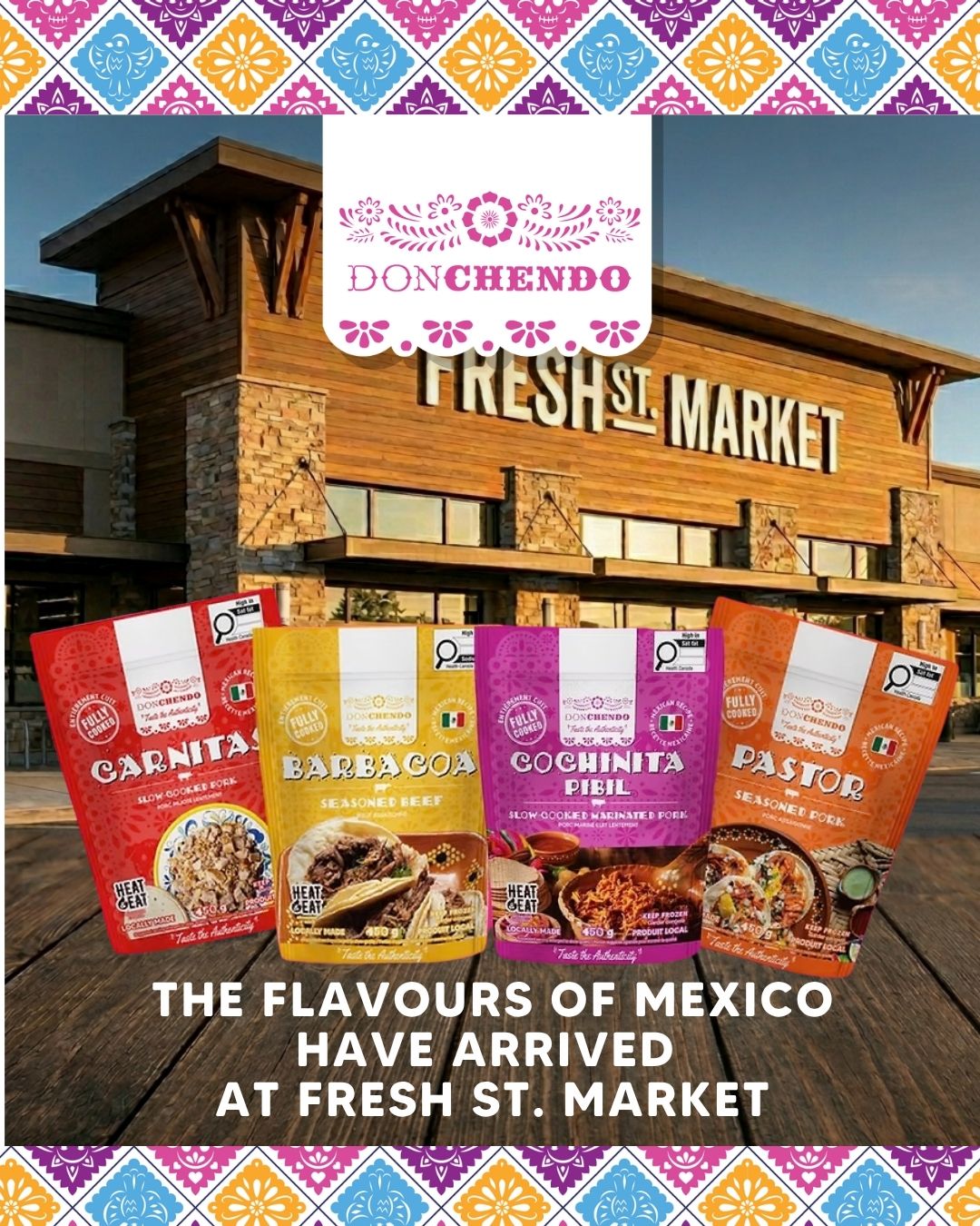 🌮✨ The flavors of Mexico have arrived at Fresh St Market!
Now you can find our frozen dinner solutions – Carnitas, Barbacoa, Pastor, and Cochinita Pibil – at selected Fresh St Market locations in BC. 🛒🇨🇦 Or visit us in Burnaby to bring the taste of Mexico home!
.
.
.
#DonChendo #MexicanFlavors #FrozenMeals #FreshStMarket #Carnitas #Barbacoa #Pastor #CochinitaPibil #BurnabyEats #ShopMexican #TasteOfMexico #MexicanCuisine #FoodieCanada #MexicanFoodLovers #HomeCooking #MexicanDinner #AuthenticFlavors #CanadianFoodies #MexicanFoodAtHome #FrozenFoodLovers #BCFoodies #FoodieLife #MealSolutions #EasyMeals