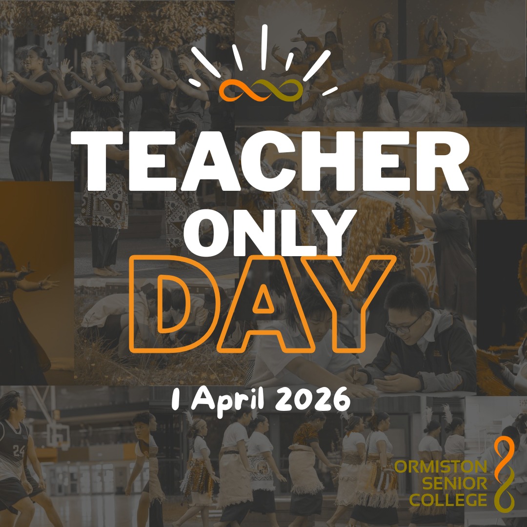 📢 Attention Ormiston Senior College Community! 📢
Just a quick reminder that tomorrow, Wednesday 1 April, is a Teacher Only Day.
Make sure you’re rested and ready to go for Thursday, as we will be running on the Day 3 timetable.
See you all on Thursday morning!