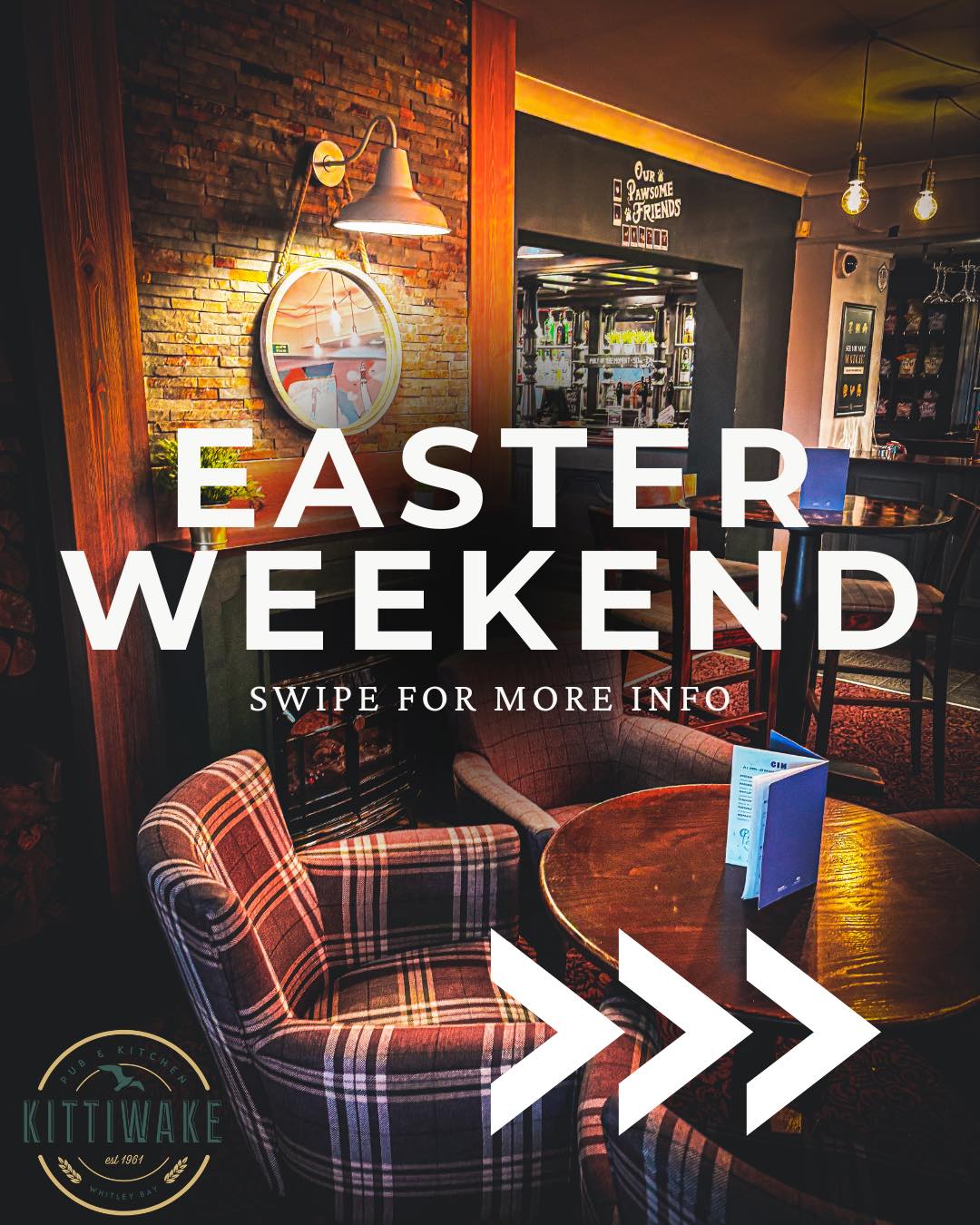 Easter at The Kittiwake 🐣
We’ve set up something a little different this year with our kids movie club running across the holidays along with kids eat free!
Kids Eat Free Dates
1st, 2nd, 7th, 8th, 9th, 10th April
12-7pm
(one free child’s meal per paying adult)
Plus…
🎬 Movie Club daily at 1pm & 5pm (Galleon Room)
🎮 Nintendo Switch in booths and snug
🎲 Board games available all day
✏️ Easter drawing competition with prizes
🐣 Easter egg hunt
Good Friday we’ll be running Fish Friday
Gluten free fish and chips available
Eat in or takeaway
12pm–8pm
Easter Bank Holiday Monday
Food served until 6pm
Full details and film schedule will be available in the pub
Happy Easter from us all at the kittiwake!
#whitelybay #glutenfree #supportlocal