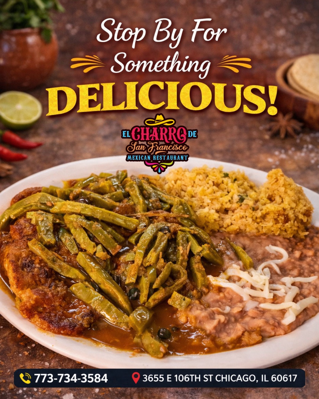 🤤 This is what giving in to your cravings looks like…
Hot, homemade, and packed with flavor 🔥
👉 Come get yours before it’s gone
3655 E. 106th St., Chicago, IL 60617 (773) 734-3584
⏰Daily: 9:00 am -10:30 pm
Síguenos y entérate de todas nuestras
noticias: https://linktr.ee/elcharro3655
#ChicagoEats #MexicanFoodChicago #FoodCravings #FoodieChicago #MexicanFlavor #ViralFood #ElCharroDeSanFrancisco