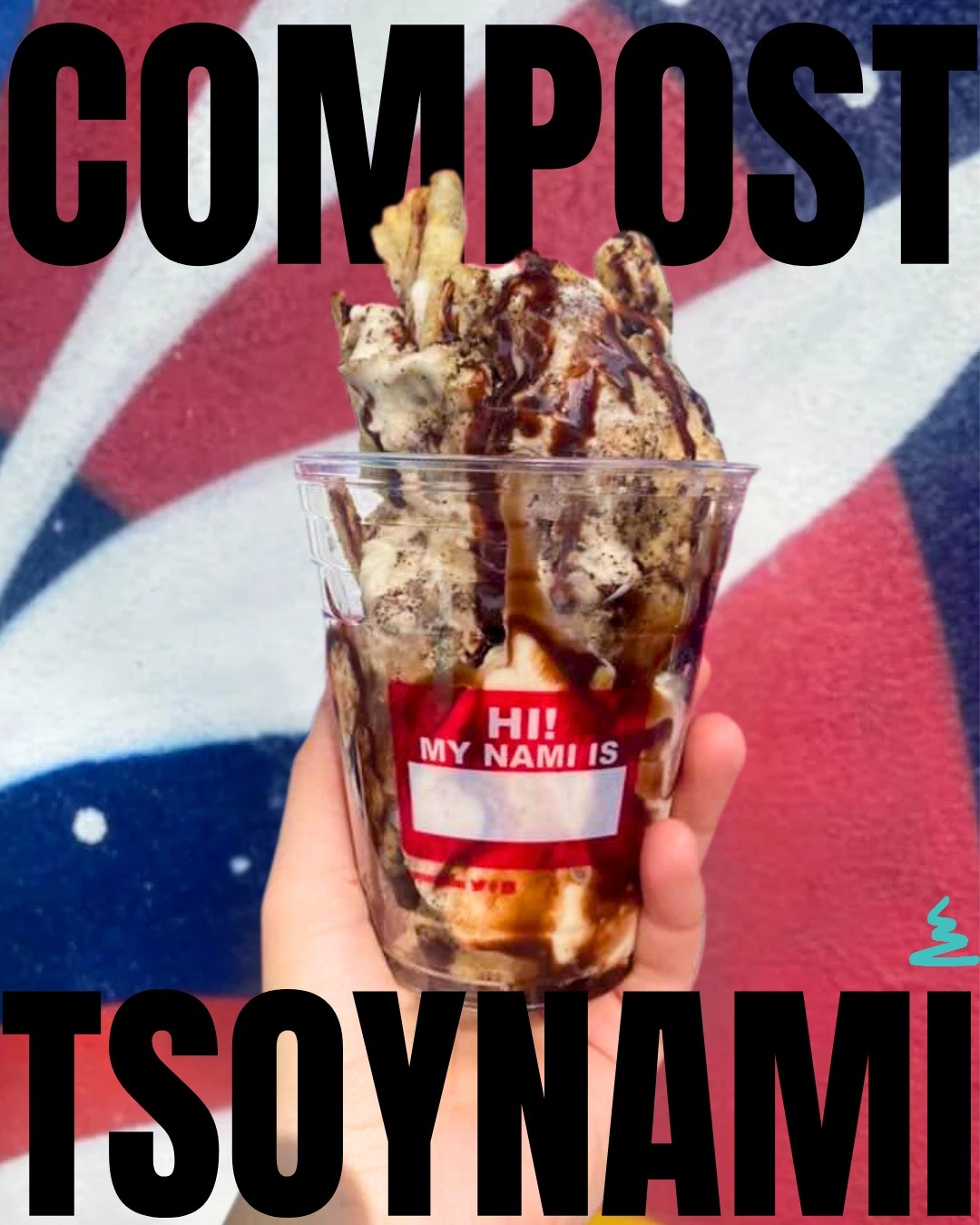 The COMPOST tSoynami
Available at #namivegansweets and #greentempe
House made Cosmic namiDOH, coffee grinds, potato chips, and organic chocolate syrup!
🍦 🌎
#alwaysvegan #earthday #vegansoftserve