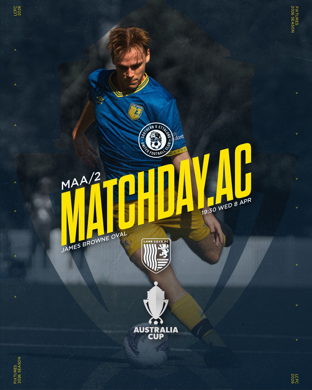 AUSTRALIA CUP PRELIMINARY ROUND!!!
After a thumping 3-0 win over Lindfield, our boys are heading up the coast to take on Southern & Ettalong Utd FC in the next preliminary round of the Australia Cup.
LFG!!!
@lanecove_div2
🔵🟡⚽️💪🟡🔵
#AnyOneCanPlay #LaneCoveFC
#LaneCove #inthecove #NSFA #footballnsw #footballaustralia #football #soccer #footballislife #footballculture #footballlife #90years #seniorfootball #mensallagefootball #AustraliaCup
@inthecove
photography by @snapshootscore