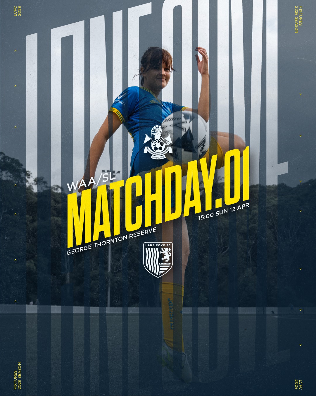 THIS IS YOUR SEASON LADIES!!!
Our WAA/SL team kick off their newly minted Super League campaign away to West Pennant Hills Cherrybrook FC on Sunday afternoon (15:00 KO).
🔵🟡⚽️💪🟡🔵
#AnyOneCanPlay #LaneCoveFC
#LaneCove #inthecove #NSFA #footballnsw #footballaustralia #football #soccer #footballislife #footballculture #footballlife
photography by @snapshootscore