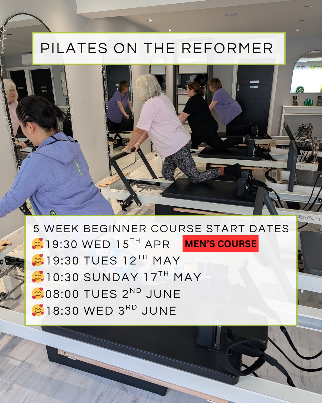 Want to give Pilates a try? Brand new 5 week 'complete beginner' courses in Pilates on the Reformer + a FREE class at the end. Learn in a small group from scratch. All shapes, sizes, fitness levels, ages (and even those rehabbing from injury) welcome! No judgement, no worry, just relax and know our carefully handpicked team will nurture you whatever your ability.
#upminster #reformerpilatesstudio #pilatesforspinehealth #reformerformen #backpainexercises