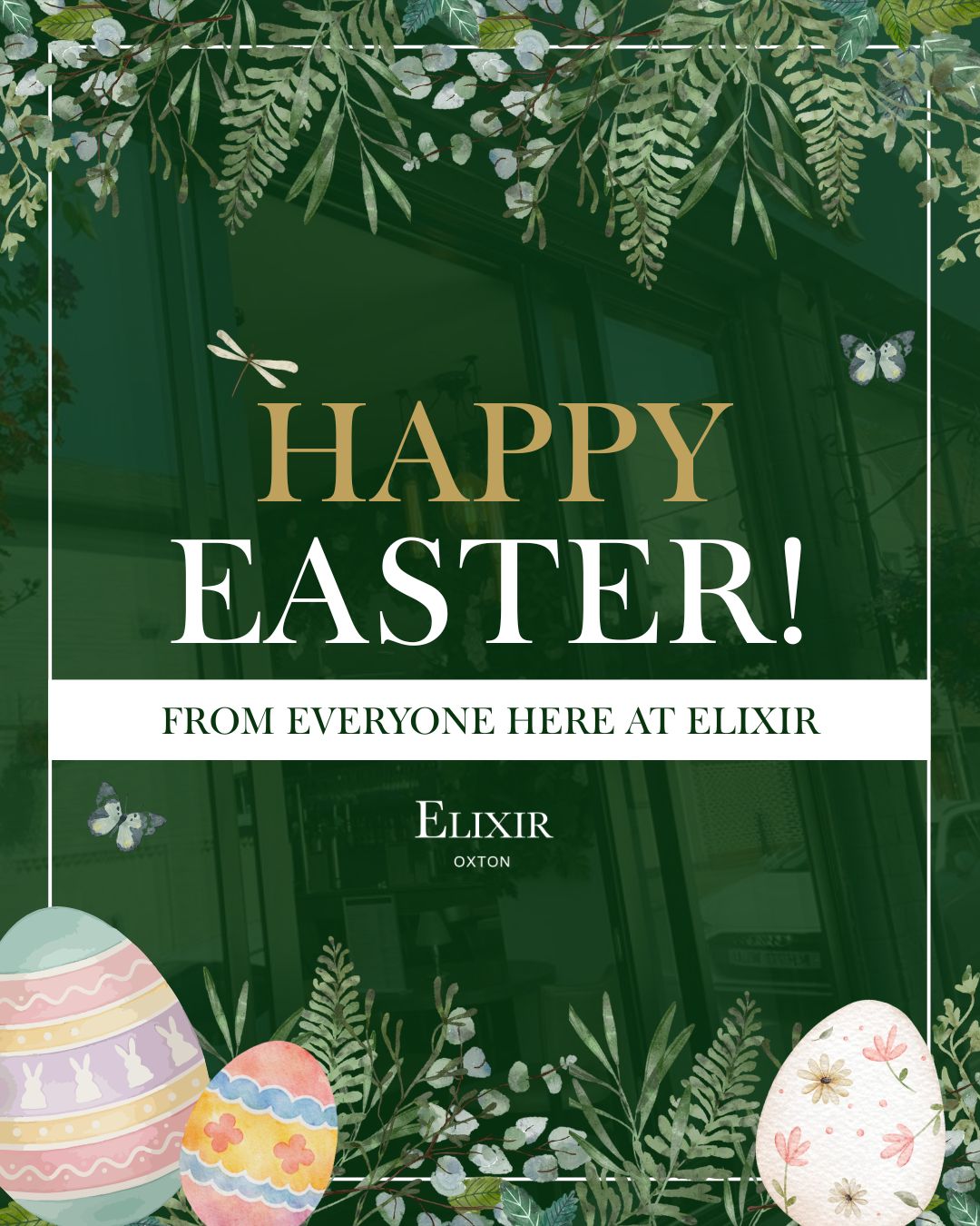 Happy Easter! 🐣🥚
Why not join us for great food and great vibes this Easter weekend? 🐰✨
We look forward to celebrating with you!
#elixir #foodie #wirral #ElixirOxton #DrinkInStyle #ElixirWirral #restaurant #Wirral #newmenu #Cocktails #Restaurant #Elixir #WirralRestaurant #Food
