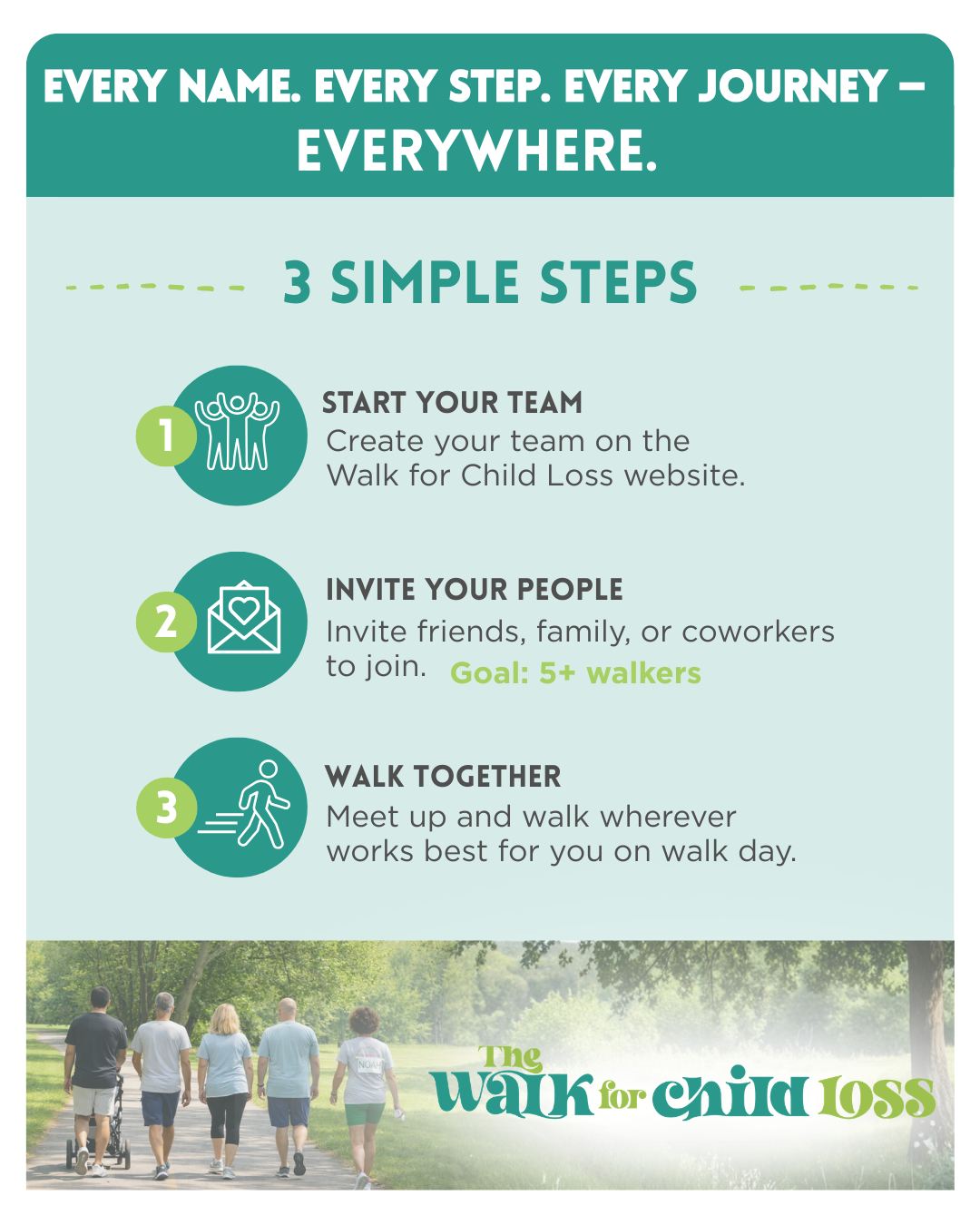 Not in Minnesota? You can still join us for The Walk for Child Loss from wherever you are!
Help us honor children all across the country by creating a team from wherever you'll be on May 30!
Register through the events button at the link in our bio.
#thewalkforchildloss #walkforacause #childlosssupport #minnesota5k