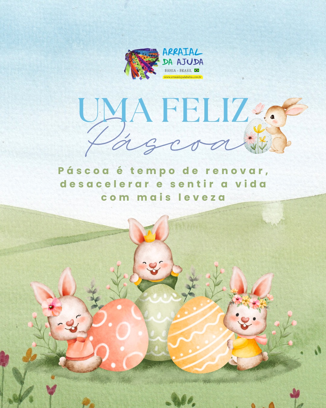 Que não falte chocolate, amor e momentos especiais ao lado de quem você ama! Feliz Páscoa!
#FelizPáscoa #Família #MomentosEspeciais #DoceAlegria #União