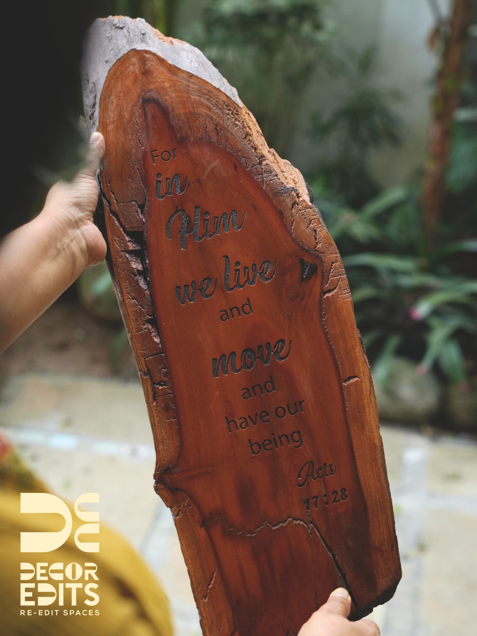 Bring faith into your everyday spaces with this rustic wooden wall hanging engraved with a powerful Bible verse. Handcrafted with natural wood, this timeless piece adds warmth, meaning, and spiritual inspiration to your home décor.
Perfect for prayer corners, meditation spaces, living rooms, or quiet nooks, it serves as a gentle reminder of the strength and comfort found in the power of God’s Word. Place it where your eyes fall often—so every glance renews faith, peace, and devotion.
A beautiful way to create a sacred corner at home while adding a touch of rustic, faith-inspired décor to your walls. ✨
DM us or whatsapp us at 9778758496 for further enquiries.
#ChristianHomeDecor #bibleversedeco #faithinspiredhome #rusticwooddecor #rusticwallhanging #devotionalcorner #ChristianLiving #HandcraftedDecor #MeaningfulDecor