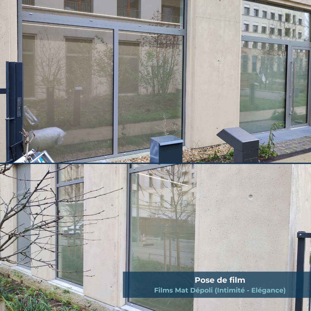 ✨ Modernisation de façade ✨
Pose de film mat dépoli sur vitrages extérieurs pour plus d’intimité et un rendu élégant 🏢🪟
Installation soignée signée Verre IDF 🛠️
#VerreIDF #FilmDepoli #Façade #Entreprise #DesignProfessionnel #ExpertDuVerre