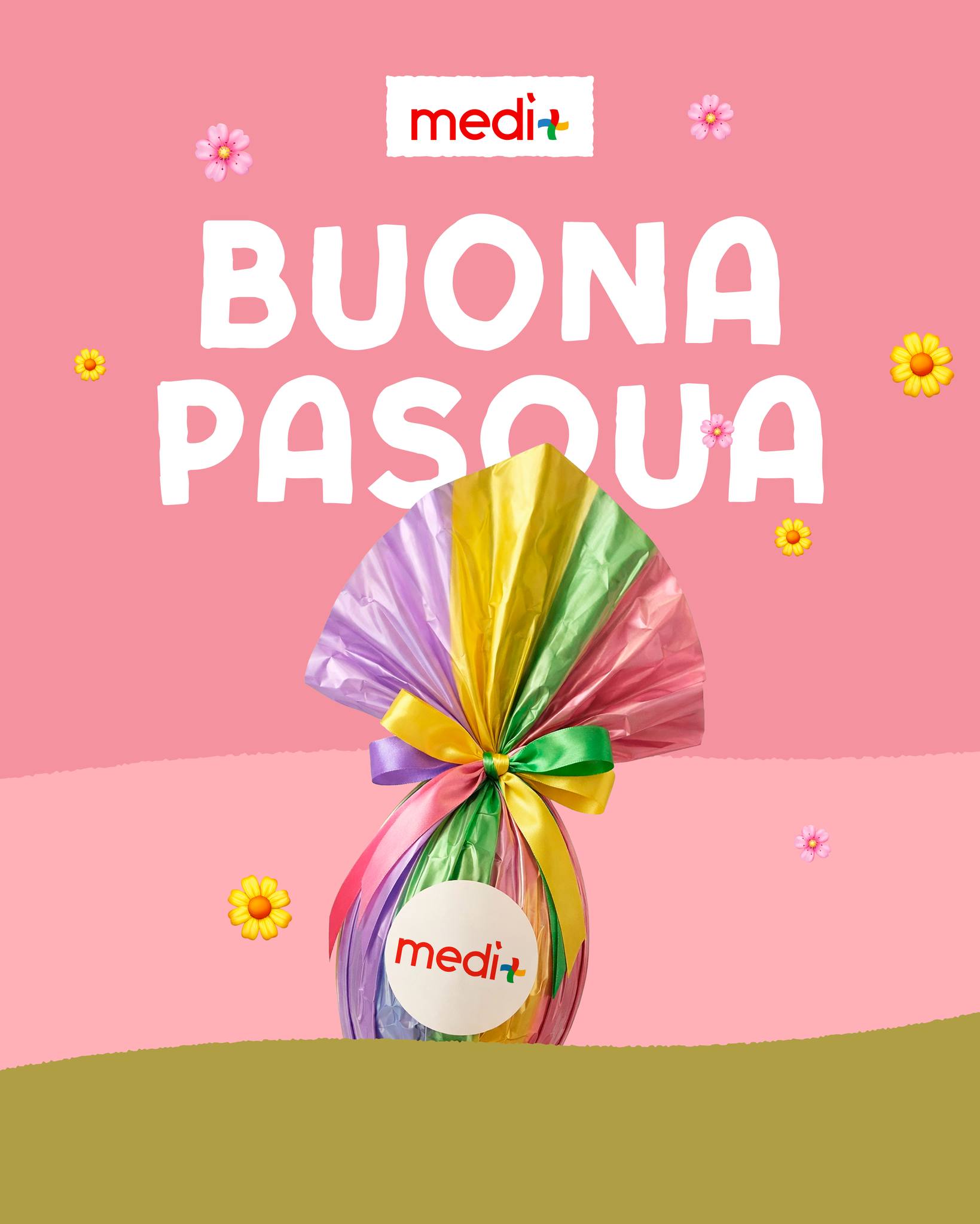 Tutto il colore della Pasqua nel nostro augurio più sincero! 🌸🐣
Il team Medi+ vi augura di passare giornate splendide, circondati dall'affetto dei vostri cari e da tanta dolcezza. Che questa festività porti serenità e nuovi sorrisi in ogni casa. ✨💖
Tanti auguri di Buona Pasqua! 🕊️🍬
