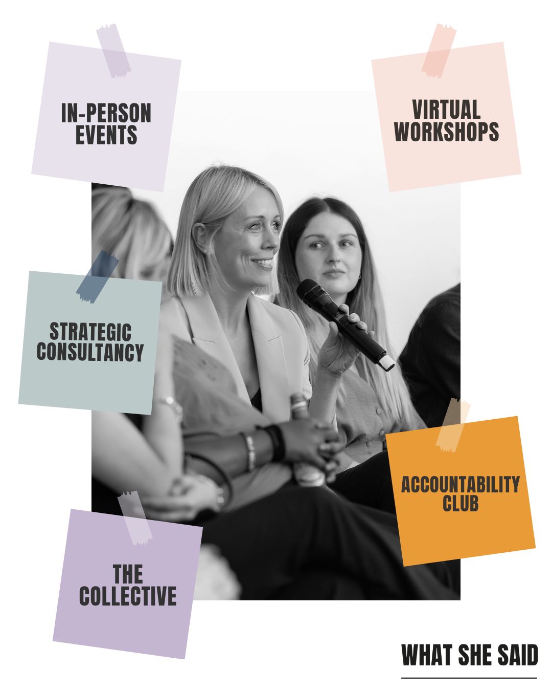So... what do you actually do?"
I get asked this all the time! Depending on the day, I’m wearing a different hat. If you're curious about how we can work together—whether you’re a solo founder or scaling a business, here’s the menu:
In-Person Events: 🥂 Join us for lively gatherings, perfect for networking and having candid conversations. Engaging face-to-face can lead to powerful connections!
Virtual Workshops: 🌱 Our Grab & Grow pop-up sessions are designed to help you tackle specific challenges and build your business, with no fluff - just practical, actionable insights.
Accountability Club: 👊 The Spring cohort has just closed, but don’t worry! Our next intake opens in September. 🌟 Join the waitlist now to be the first to hear about kick-off dates and grab your early bird discount!
The Collective: 🤝 This is the heart of What She Said. A supportive free membership space where female founders can come together, share, and uplift each other through the ups and downs of business.
Strategic Consultancy: 📈 If you're leading a creative business or agency with a team of 5-50, we’ve got you covered! We bring together my team of Associate Consultants and I to provide strategic support designed to help you grow sustainably while maintaining your vision and values.
There’s something for everyone! If you want more info on any of these, or would like to join the Accountability waitlist, drop a comment below! 👇
#WorkWithMe #CreativeConsultant #FemaleFounderCommunity #BusinessStrategy #WhatSheSaid #AgencyGrowth