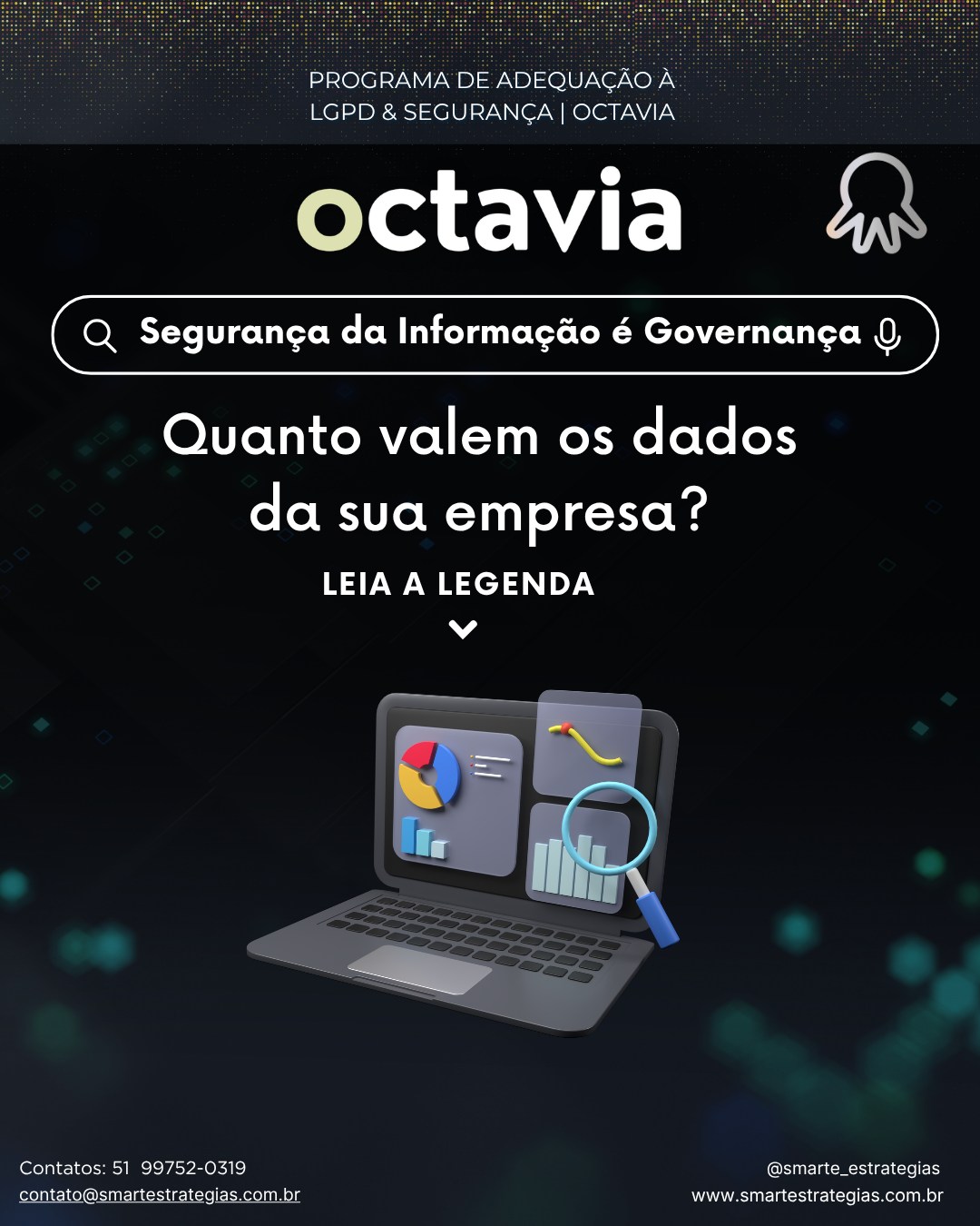 Quanto valem os dados da sua empresa?
Hoje, eles são um dos ativos mais estratégicos do negócio — e também um dos mais vulneráveis.
Por isso, segurança da informação não é apenas tecnologia.
É governança.
👉 Proteger dados significa:
• definir quem pode acessar informações
• estabelecer regras claras de uso
• monitorar riscos
• estruturar processos seguros
• garantir continuidade do negócio
Empresas que tratam segurança apenas como TI deixam lacunas.
Já aquelas que integram segurança à governança conseguem:
✔ mais controle
✔ mais previsibilidade
✔ mais confiança do mercado
✔ decisões mais seguras
⚠️ Dados expostos não geram apenas prejuízo financeiro.
Geram perda de reputação, confiança e valor.
A pergunta não é quanto seus dados valem.
👉 É quanto sua empresa pode perder sem protegê-los.
📩 Smarte Estratégias – Governança, Compliance e Proteção de Dados
📞 (51) 99752-0319
📧 contato@smartestrategias.com.br
📸 @smarte_estrategias
🌐 https://lnkd.in/d34MG9ff
👉 Precisa de ajuda para estruturar governança e segurança da informação na sua empresa? Nós podemos te ajudar. Entre em contato.
@camy.sal
@marcus.vrprestes