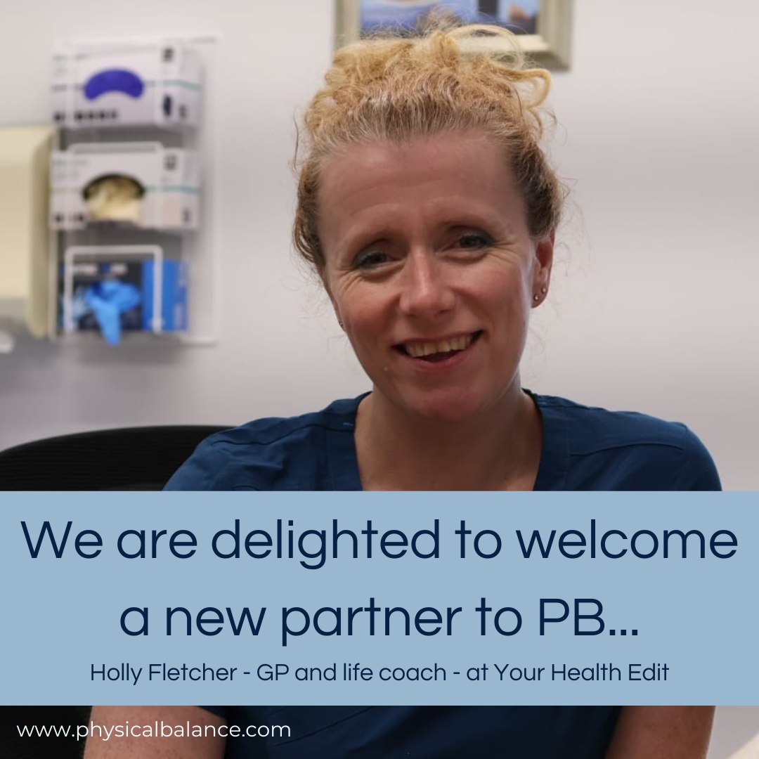 ✨ We’re delighted to welcome a new partner to the clinic! ✨
Introducing Holly Fletcher from Your Health Edit, now based here at Physical Balance on alternate Monday evenings.
Holly is a GP and life coach who offers personalised coaching to support a wide range of health and wellbeing concerns, including chronic pain, diabetes, sleep issues, and neurodivergence.
She also offers a free discovery call, giving you the opportunity to talk through your individual needs, explore your goals and see how she can support you on your journey to better health and balance.
You can find out more about her services and how to book directly with her on our website (link in our bio) #physicalbalance #basingstokeclinic #thestudioatphysicalbalance #healthcoachingbasingstoke #newpartneratpb