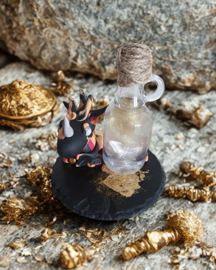 Hy ich bin Arium der Drache des Goldes 🐉🪙 Und Beschützer des Tranks des Reichtums 💎 So das die Welt fähr bleibt 👍 LG Arium 🐉 Danke Claudia für meine schöne Namen 💗#Reichtum #drache #unikat #einzelstück #handmadewithlove❤️