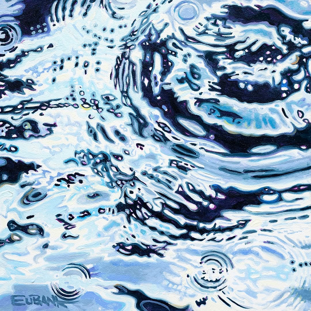 New painting!
Danielle Eubank
Mara’a VI
Oil on board
6x6 in
Sold, thank you Natalie.
#abstractart #water #reflection #waterartist #white #black #teal #prussian #blue #danielleeubank #contemporaryart #losangelesartist #oilpainting #tahiti #french #polynesia #cave #pacific #ocean #circles #ripples #capillary #wave #smallwork #paintingonboard