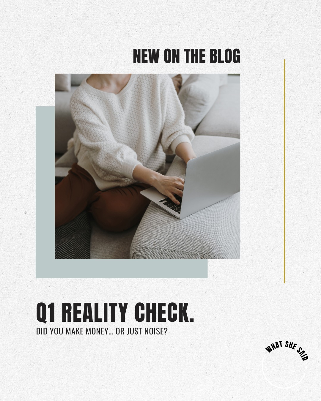 Q1 reality check.
Did you make money… or just noise?
March is the moment when the “New Year energy” fades and the real patterns start to show. April is the perfect time to look at the numbers and ask what actually worked.
Not what kept you busy.
What generated revenue.
Q2 isn’t about doing more. It’s about doubling down on what worked and cutting the rest.
Busyness isn’t a business strategy.
Dive into our latest blog post to read more.
👆🏻Link in bio.