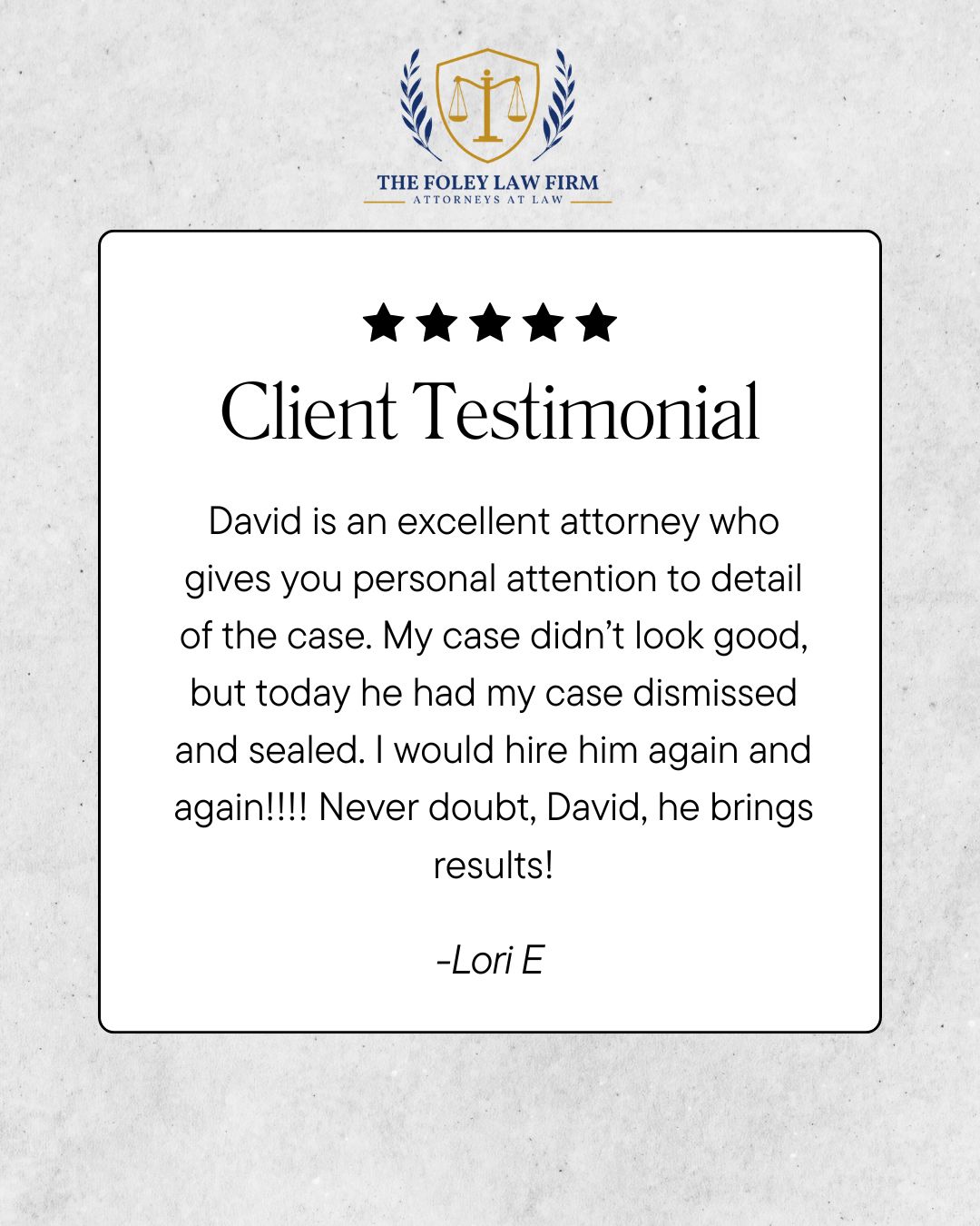 Behind every successful defense strategy are countless hours of meticulous review. Here at the Foley Law Firm, we know that the difference in a case is often found in the details, and we work tirelessly to achieve successful outcomes.
🌐 davidfoley.net
📞 (719) 757-1182
#TheFoleyLawFirm #coloradosprings #clienttestimonial