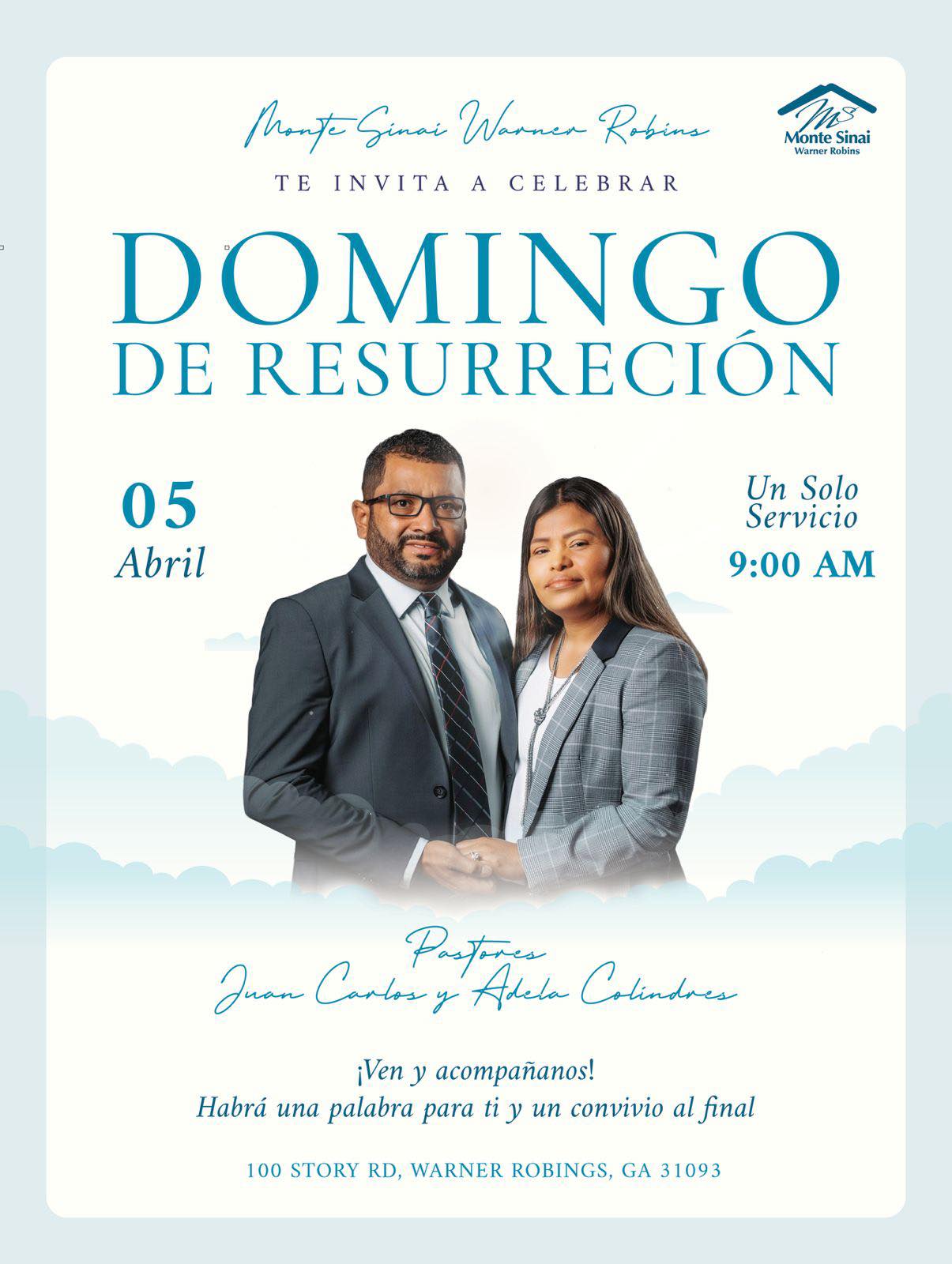 Te esperamos este Domingo a las 9:00 am