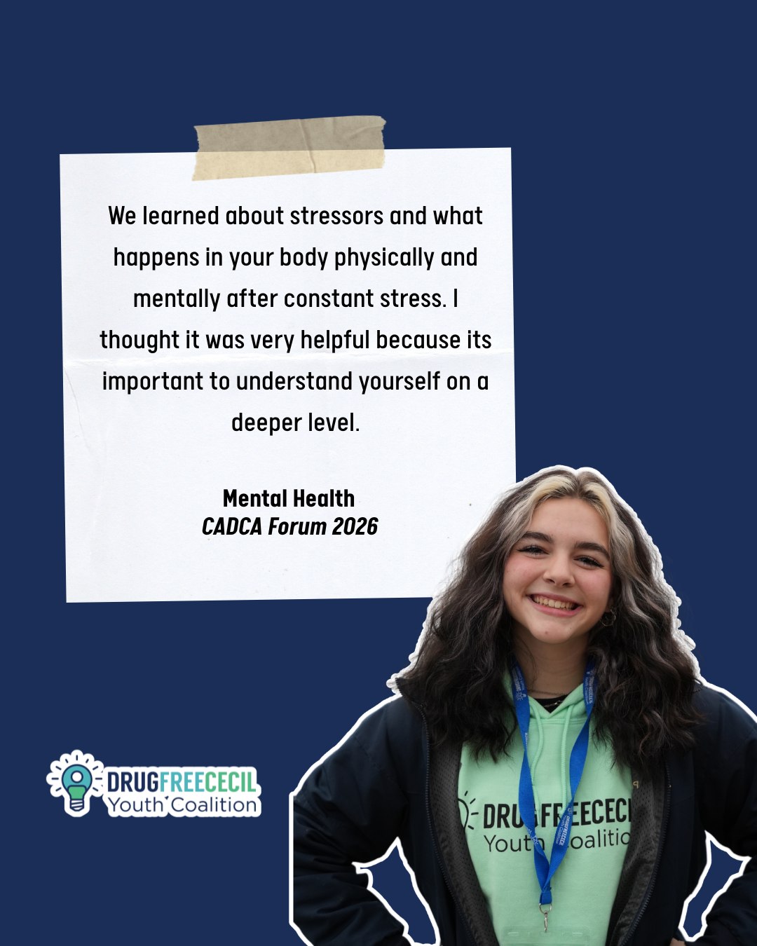 After the Drug Free Cecil Youth Coalition attended @cadcacoalitions Forum, we asked them to fill out session evaluations.
This is what they had to say about what they learned!