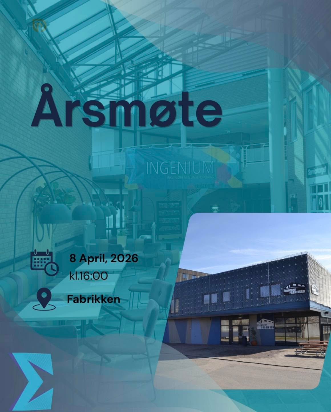 📢 BLI MED PÅ ÅRSMØTE! 📢
🗓 8. april
⏰ Kl. 16:00-18:00 📍
Det er tid for Sum Ingenium sitt årsmøte, og vi vil ha DEG med! 🙌 Dette er din sjanse til å påvirke studentmiljøet, stille til valg i styret og være med på viktige beslutninger.
🔹 Alle styreverv er på valg – alle ingeniørstudenter kan stille
🔹 Gjennomgang av vedtekter, regnskap og årsmelding
🔹 Mulighet til å forme fremtiden til linjeforeningen
Møt opp og bli med på å gjøre Sum Ingenium enda bedre! Vi gleder oss til å se deg der! 😃
#sumingenium #Årsmøte #Ingeniørstudent #Studentliv #usnporsgrunn #USN #CampusPorsgrunn #campusporsgrunn
