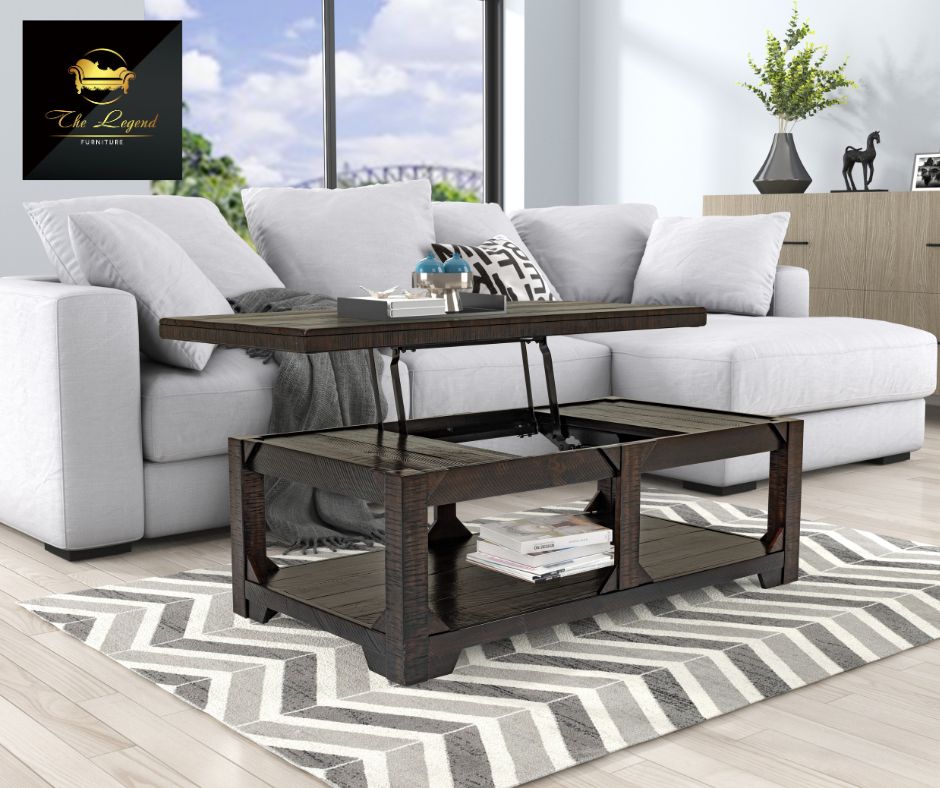 Lift, store, and style all in one table. ☕️
This distressed solid wood coffee table features a lift top design that raises up for work or snacks, plus a built in lower shelf for extra storage.
#CoffeeTable #LivingRoomStyle #RusticFurniture #SolidWood #HomeFurnishings #LivingRoomInspo #FurnitureFinds #HomeStyle #RusticDecor #TheLegendFurniture #eriepa