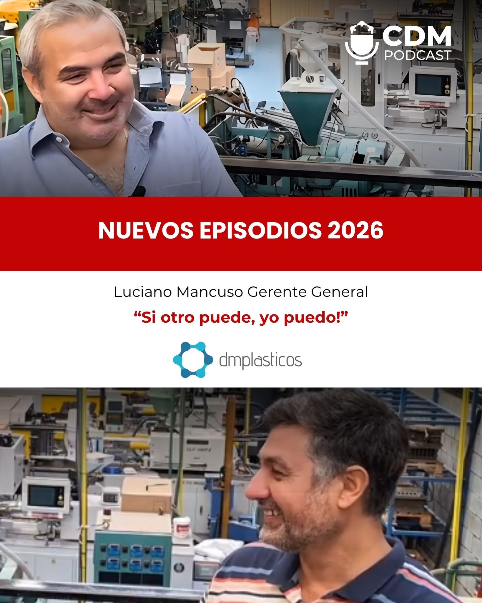En este episodio de CDM Podcast, entramos a la planta de DM Plásticos para tener un mano a mano con Luciano Mancuso, segunda generación de una empresa con más de 60 años en la industria.
Una charla directa, sin filtros, desde su lugar de trabajo. Hablamos de lo que realmente implica liderar una pyme industrial: decisiones, errores, presión, crecimiento, mercado y gestión.
Un episodio honesto, donde vas a encontrar experiencias reales, aprendizajes de management y una mirada concreta sobre cómo sostener y hacer evolucionar una empresa en Argentina.
Además, al final, un ping pong íntimo para conocer su lado más personal y su visión sobre los negocios.
Si estás en el mundo empresarial, este episodio te va a hacer pensar.
👉 Miralo completo en YouTube: https://www.youtube.com/watch?v=VD01oEpwz4o&t=145s
👉 Escuchalo y conocé más: https://www.dmplasticos.com.ar/
🎙️ CDM Podcast: donde las ideas toman forma
hola@e-clubdemarketing.com.ar
También podés escucharnos en Spotify
https://open.spotify.com/show/33vOzhu