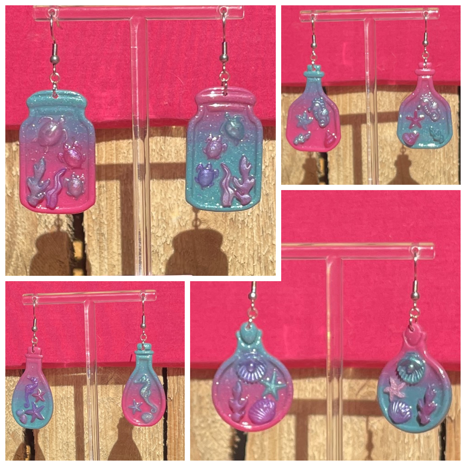 Élixirs Marins
Nouvelle collection de boucles d’oreilles en argile polymère, entièrement réalisées à la main.
Inspirée par l’océan et l’imaginaire, Élixirs Marins donne vie à de petites fioles enchantées contenant des fragments de mer : coquillages, étoiles de mer, hippocampes…
Chaque paire est unique, avec ses propres nuances et détails.
Les dégradés de bleu et de rose évoquent les profondeurs marines et les reflets lumineux de l’eau, pour un rendu doux et féerique.
Légères et confortables, ces boucles d’oreilles apportent une touche de poésie et d’évasion à votre style.
Une invitation au voyage…
La collection est disponible dès maintenant sur www.atelierartizen.com
#argilepolymere #polymerclay #bouclesdoreilles #bijouxfaitmain #handmadejewelry #artisanat
#faitmain #oceaninspired #universmarin #bijouunique #styleboheme