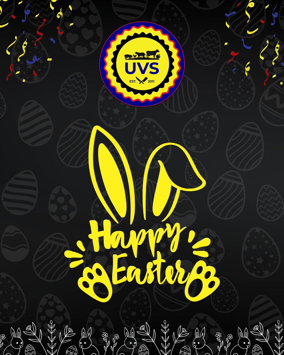 HAPPY EASTER FROM THE UVS FAMILY! 🐣🎉
Here’s to good company, great food, and memorable moments around the table. 🥩
Thank you for letting us be part of your Easter celebrations.
#UVS #HappyEaster #AGreatPlaceToMeat