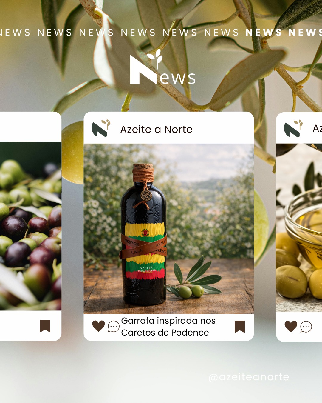 🎭🫒 Uma garrafa transmontana que ganhou o mundo.
A Casa Aragão, de Alfândega da Fé, em parceria com os Caretos de Podence, criou uma garrafa de azeite que é pura Trás-os-Montes: rótulo com os franjos de lã coloridos, bandoleira de couro gravada, rolha reciclada com cordão. E dentro? Um azeite virgem extra de qualidade, colheita precoce das encostas do Rio Sabor e Tua.
Resultado: três prémios internacionais de design de embalagem em Nova York e na Alemanha. 🏆🏆🏆
Dois patrimónios transmontanos numa só garrafa — o azeite DOP Trás-os-Montes e os Caretos de Podence, Património Cultural Imaterial da Humanidade pela UNESCO desde 2019.
Chamam-lhe "Um azeite dos diabos". Nós chamamos-lhe Trás-os-Montes a sério.
👉 Link na bio para a notícia completa!
#AzeiteDosDiabos #CaretosDepodence #CasaAragão #AzeiteVirgemExtra #DOP #PatrimónioUNESCO #AzeiteANorte #TrásOsMontes #Olivoturismo #EVOO #PackagingDesign #DesignDeEmbalagem #TurismoNortePortugal #AzeitePortugues #NortePortugal #OliveOil #Azeite