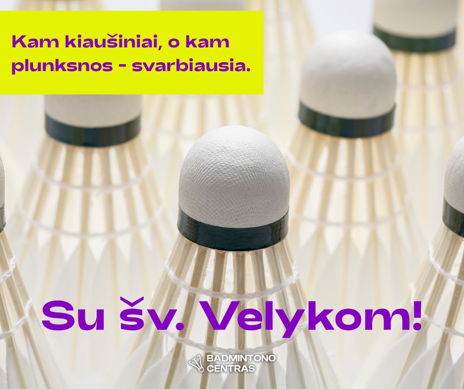 Net neabejojame – prie stalo jau visi žino, kad plunksnos jums yra daug svarbesnės. 🥚 O jūs tikrai žinot, kaip mušti, kad laimėtum. Gražių ir stiprių margučių!
#eastereggs #easterweekend #badminton #badmintonas #velykos