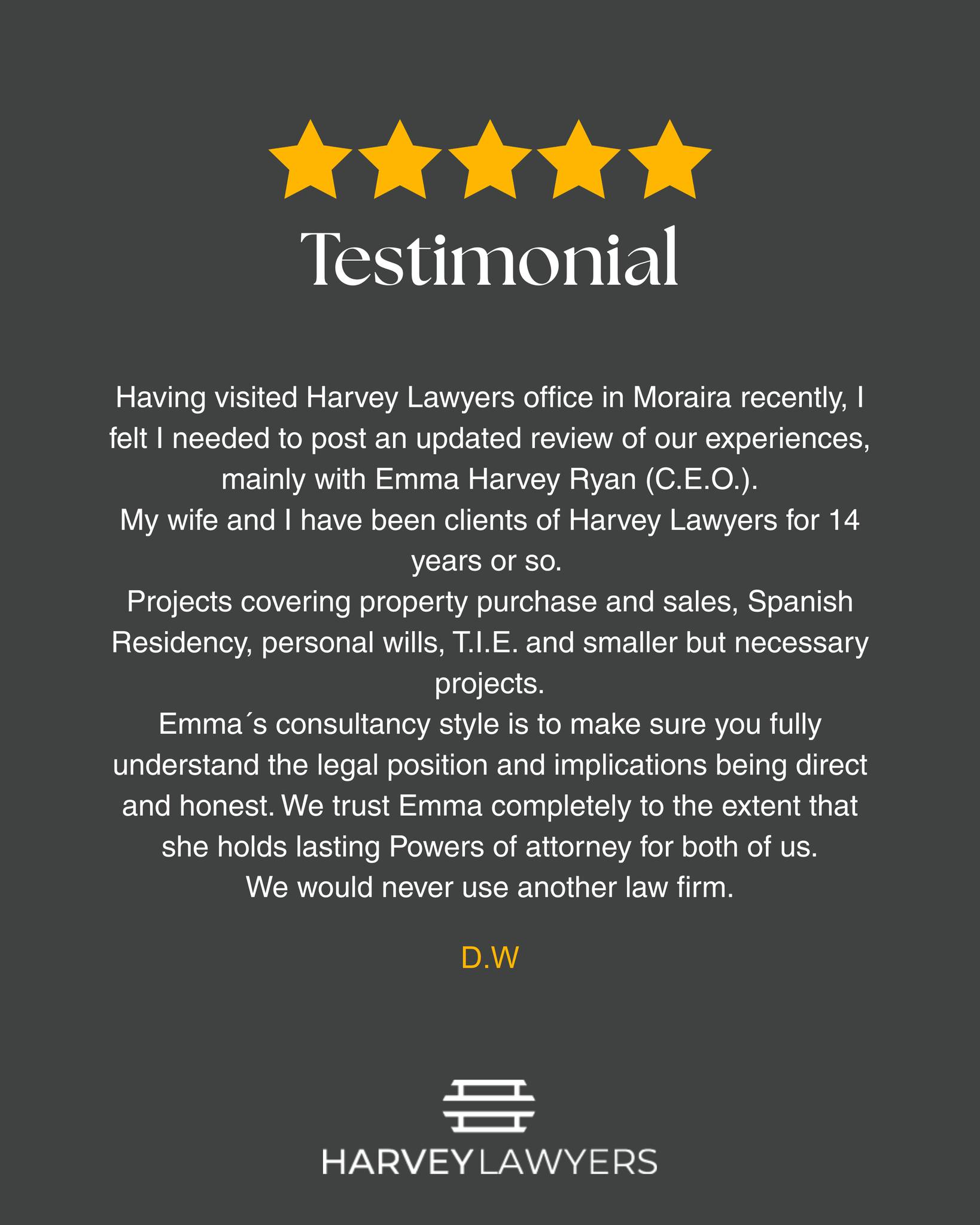 🙏Today we want to thank those who trust us day after day. Your loyalty and support are what drive us to keep improving and giving our best. Thank you for being part of this journey!
#harveylawyers #legaladvice #propertylawyers