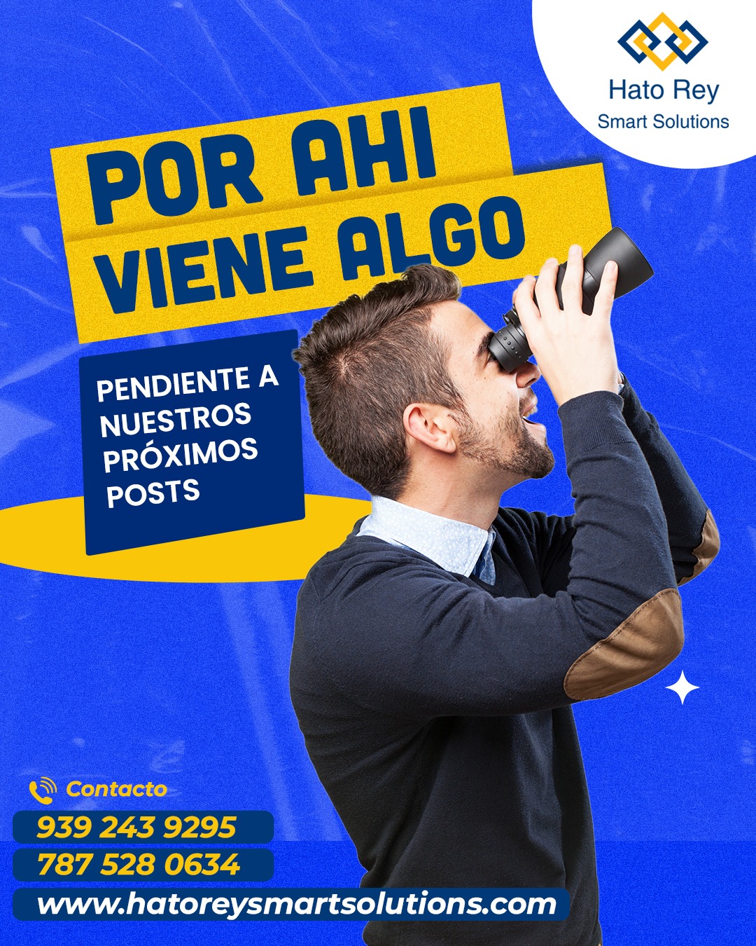 👀✨ ¡Algo bueno se está preparando! En Hato Rey Smart Solutions siempre estamos trabajando en nuevas ideas, proyectos y soluciones digitales para ayudarte a crecer, destacar y llevar tu marca al próximo nivel.
Mantente pendiente a nuestras próximas publicaciones porque vienen novedades que pueden ayudarte a impulsar tu negocio, tu presencia online y tu imagen profesional. 💻📈🔥
📲 Contáctanos:
📞 939-243-9295
📞 787-528-0634
🌐 www.hatoreysmartsolutions.com
#HatoReySmartSolutions #Próximamente #MarketingDigital #DiseñoWeb #NegociosPR #Emprendedores #SolucionesDigitales #PuertoRico