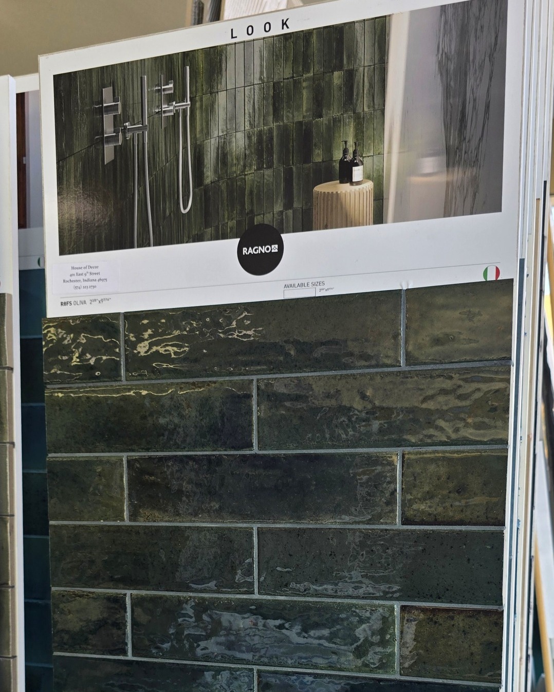 If you’re looking to make a statement, this one does it 👏
Check out this deep green Ragno tile. Rich, bold, and full of movement, it’s the kind of color that instantly elevates a space. Perfect for a bathroom wall, shower, or even a standout backsplash.
The variation in each tile gives it that natural, high-end look while still feeling modern and clean. Pair it with lighter tones, warm woods, or matte black fixtures and it really comes to life.
Stop in and see this one in person. It’s even better up close.