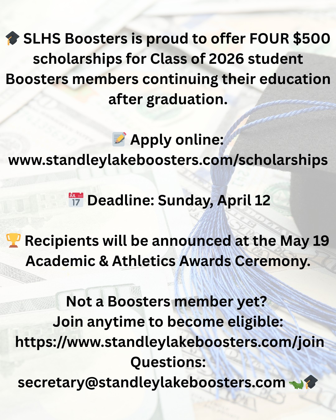 Holy Jelly Beans! Did you forget to submit your scholarship application? 1 week until the deadline! Apply today!