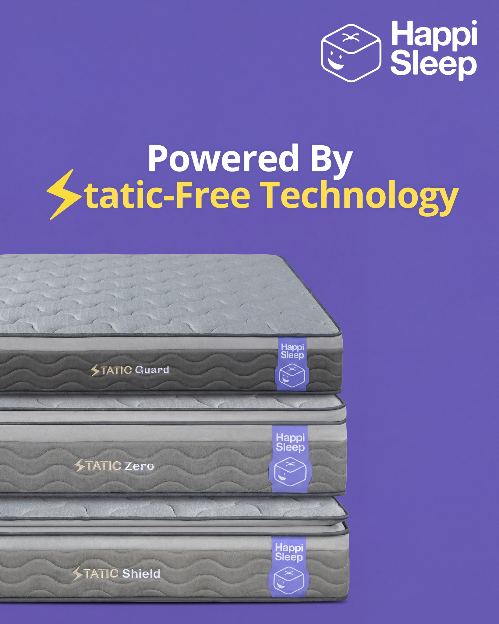 Goodbye static, hello zzz-smooth mode 😴✨
Your bed says: no more shocks, no more tension, no more chaos
Powered by Static-Free Technology to keep things:
• smooth
• calm
• totally unbothered
Meet the Static-Free Mattress Collection
Because better sleep should feel smooth from the start
#HappiSleep #DreamWithUs #StaticFreeSleep #ZeroZap