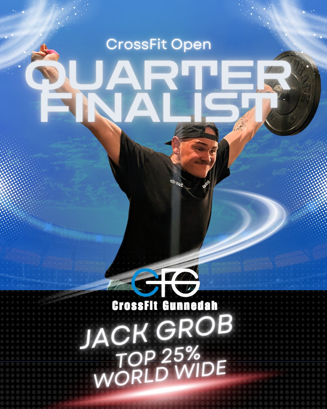 We all start somewhere.
In 2024, Jack finished 7400th in Australia in the Open.
In 2025, he moved up to 2500th.
This year, he finished 1700th in Australia and qualified for his first Quarter Finals.
He went on to finish 929th in Oceania.
In just a few short years, Jack has gone from brand new to the sport to competing at a high level.
Last year he was our RX Athlete of the Year — stepping up and taking his training to another level.
Since then, his consistency and commitment have continued to show.
This is what progress looks like.
Not overnight.
Not easy.
Just turning up, putting in the work, and getting a little bit better each year.
And it all started the same way it does for everyone.
Walking through the doors for the first time.
Now is the time to start your journey.
@jackgrobb