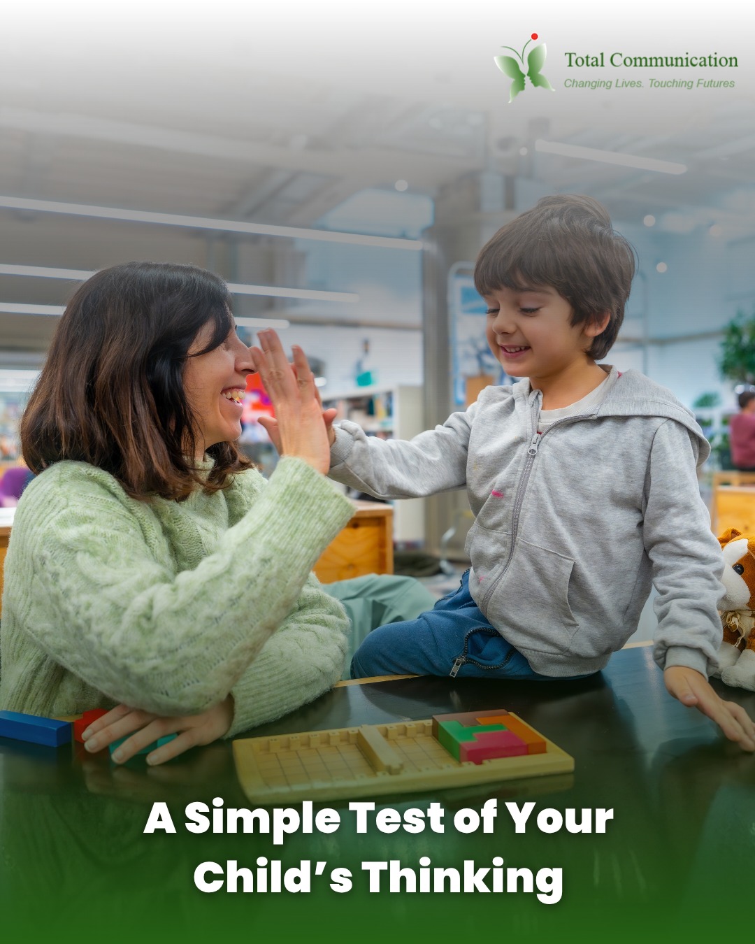 What if the answer isn’t about being right - but about how your child thinks?
Many children learn what to say, but not how to think.
Critical thinking develops when children learn to reason, question, and explain.
👉 Swipe to explore how thinking really works
Connect with us to learn more.
Call/WhatsApp: +65 9115 8895
Visit our website: www.totalcommunication.com.sg/contact
#CriticalThinking #childdevelopment #learningskills #executivefunction #problemsolving #parentingsupport #educationmatters #thinkingskills #CognitiveDevelopment