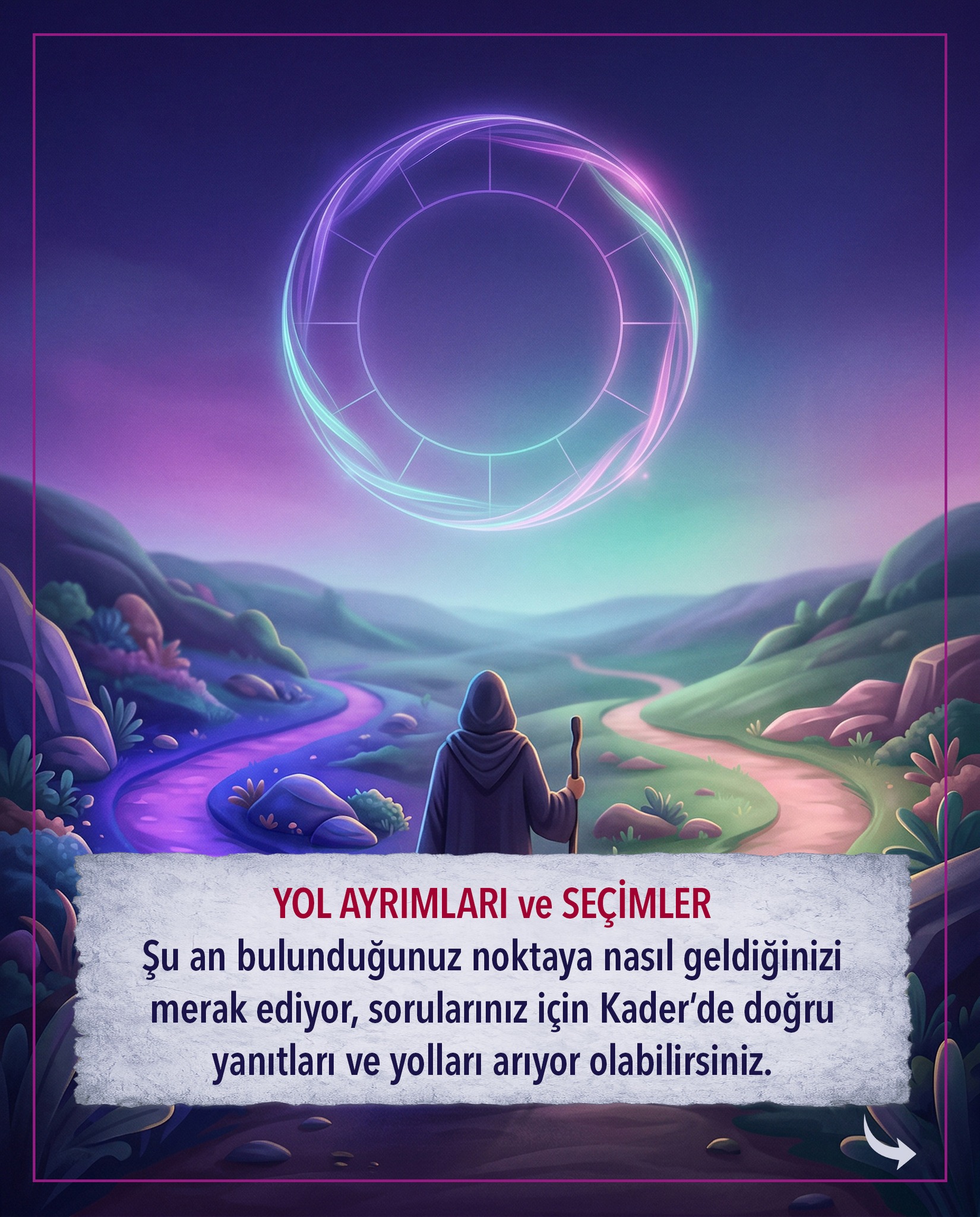 YOL AYRIMLARI ve SEÇİMLER
Şu an bulunduğunuz noktaya nasıl geldiğinizi merak ediyor, sorularınız için Kader’de doğru yanıtları ve yolları arıyor olabilirsiniz.
Hangisi “doğru” veya “yanlış”, bunları düşünüyor olabilirsiniz. Ancak aynı kalıpları ve uygulamaları birbirinize tavsiye edemezsiniz. Birinde çalışan yöntem diğerinde doğru ve verimli çalışmayabilir.
Yasalar evrensel olsa da, her varlığın kendi gelişim ve tekamül yolculuğu birbirinden farklıdır. Bunu astrolojik verilerde açıkça görebilirsiniz.
Mecazi konuşmak gerekirse, bazılarınızın daha sıkı bir disipline ve dikkatli olmaya ihtiyacı varken, bazılarınızın biraz gevşemeye ihtiyacı vardır.
Bazılarınız “daha çok toplamaya” ihtiyaç duyarken, bazılarınız “daha çok dağıtmaya ve paylaşmaya” ihtiyaç duyar.
Bazılarınız daha cömert olmayı öğrenirken, bazılarınız daha tutumlu olmayı öğrenmektedir.
Tüm deneyimler “öğrenme sürecinin bir parçasıdır”. Kutupsallık nötrlendiğinde ve kişi dengelendiğinde, o konuyla ilgili sınavları hafifler.
Doğum haritanızdaki verileri bilseniz de, bunlar yaşamınızı yönetmek için yeterli olmamaktadır. Çünkü harita, karmik geçmişin sonucunda gelişen sebeplerin inşa ettiği yeni bir sınav sürecidir.
Karmik hikayenizi anlamak, idrak etmek ve kendinize uygun “yasalar” çerçevesinde yaşamayı öğrenmelisiniz. En kolay yaptığınız ve yapmakta en çok zorlandığınız şeyler daima sınavınız olur!
Kaan Karabulut
Karma & Ezoterik Astrolog
Ruh ve Bilinç Rehberi
#aydüğümleri #doğumharitası #karmaastroloji #burçyorumu #astrolojiyorumu #astrolojigündemi #astroloji #günlükburç #astrolojidanışmanlığı