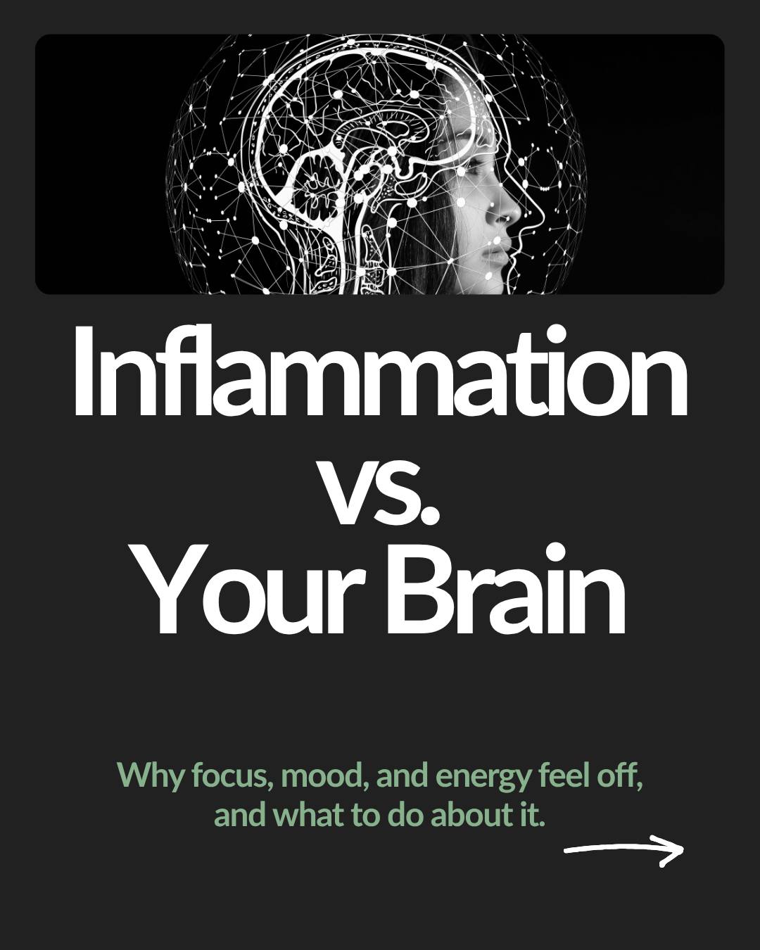 Feeling foggy, tired, or unmotivated? Chronic inflammation may be affecting your brain. Supporting sleep, gut health, blood sugar, and stress can help restore clarity, mood, and energy. It is not you versus your brain. It is inflammation versus your brain.
#BrainHealth #Inflammation #GutBrainConnection #CognitiveHealth #MoodSupport #FunctionalMedicine #vitaeinte#vitaeintegrativemedicalcenter