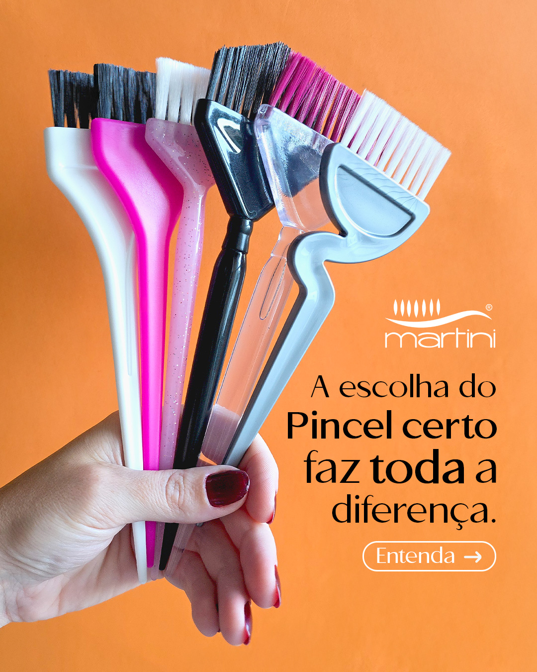 Um bom produto de beleza merece um pincel à altura. Na Martini, fazemos pincéis que são verdadeiros parceiros do profissional. Se o acessório é bom, o seu produto brilha ainda mais no resultado final.
Temos vários modelos para o seu projeto. Qual deles você acha que é a cara da sua empresa?
Acesse o link na nossa bio e vamos descobrir juntos a melhor opção.
