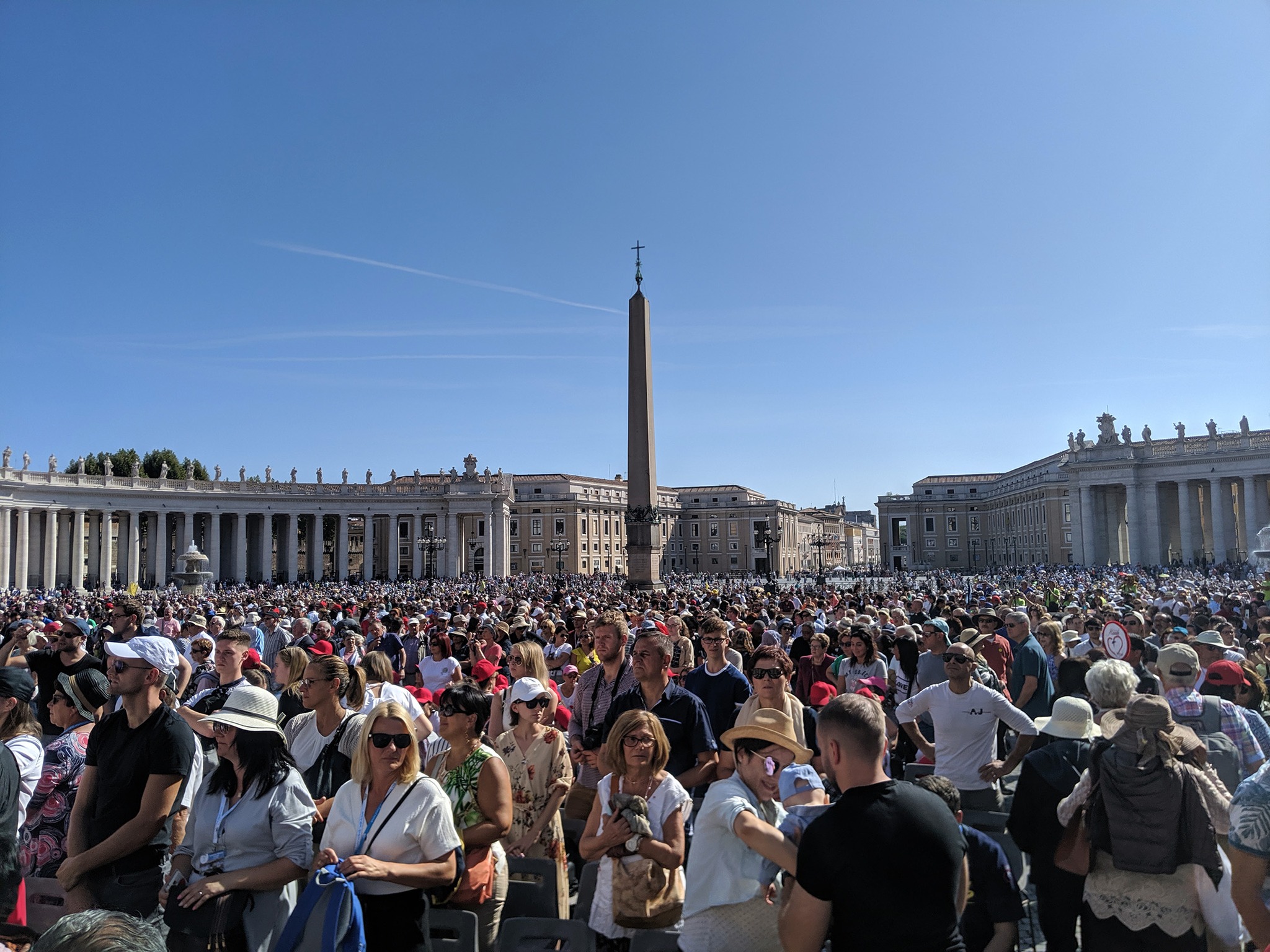Happy Easter!
I'm reminded of the time I was fortunate enough to see Pope Francis during his Papal Audience. Tickets are free, but you have to apply at the Pontifical North American College and pick them up in person beforehand.
On Easter, however, you don't need tickets at all. You can see the pope give his Easter mass and Urbi et Orbi blessing from St Peter's Square. You'll have to line up at least a couple hours early to make sure you can get through security in time. It's a special experience...shared with about 60,000 other visitors and pilgrims. But, it's a sight to see!
#eastersunday #vaticancity #trademarkvacations