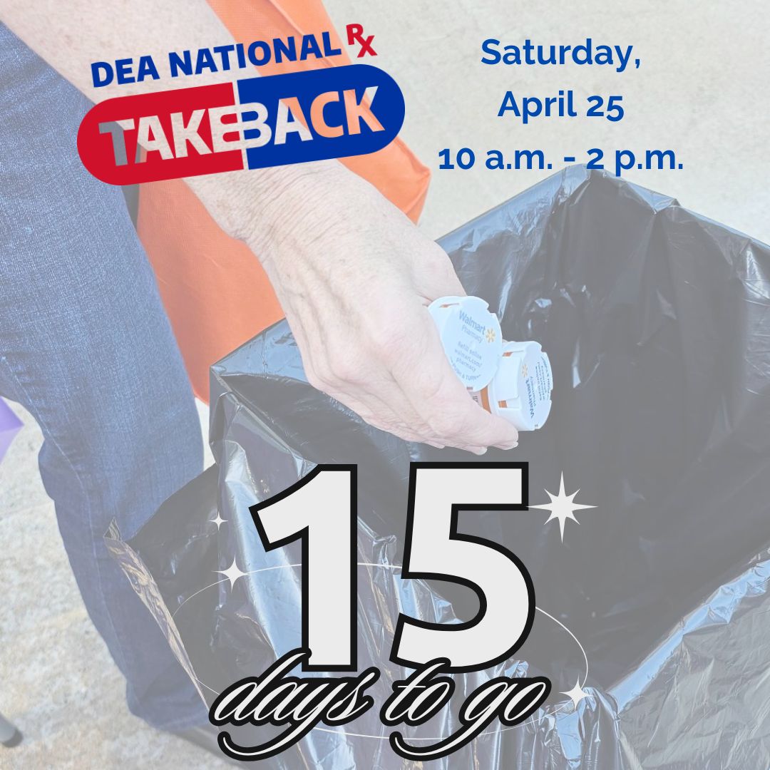 💊🗓️ 15 days until DEA Take Back Day.
We are helping spread the word about this community event.
🤝 This event is hosted by @cowetasheriffoffice , @keepnewnanbeautiful , @newnanpolice7 , and @coweta.force
✅ Now is the perfect time to check your medicine cabinet for unused or expired medications. Safe disposal helps reduce misuse and keeps medications out of the wrong hands.
📍 Mark your calendar for April 25. ♻️
#deatakebackday